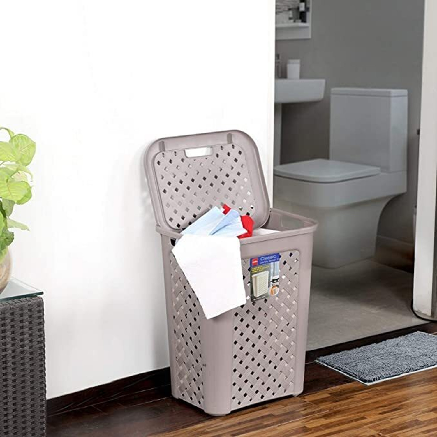 Image of cello 50 L Grey Laundry Basket