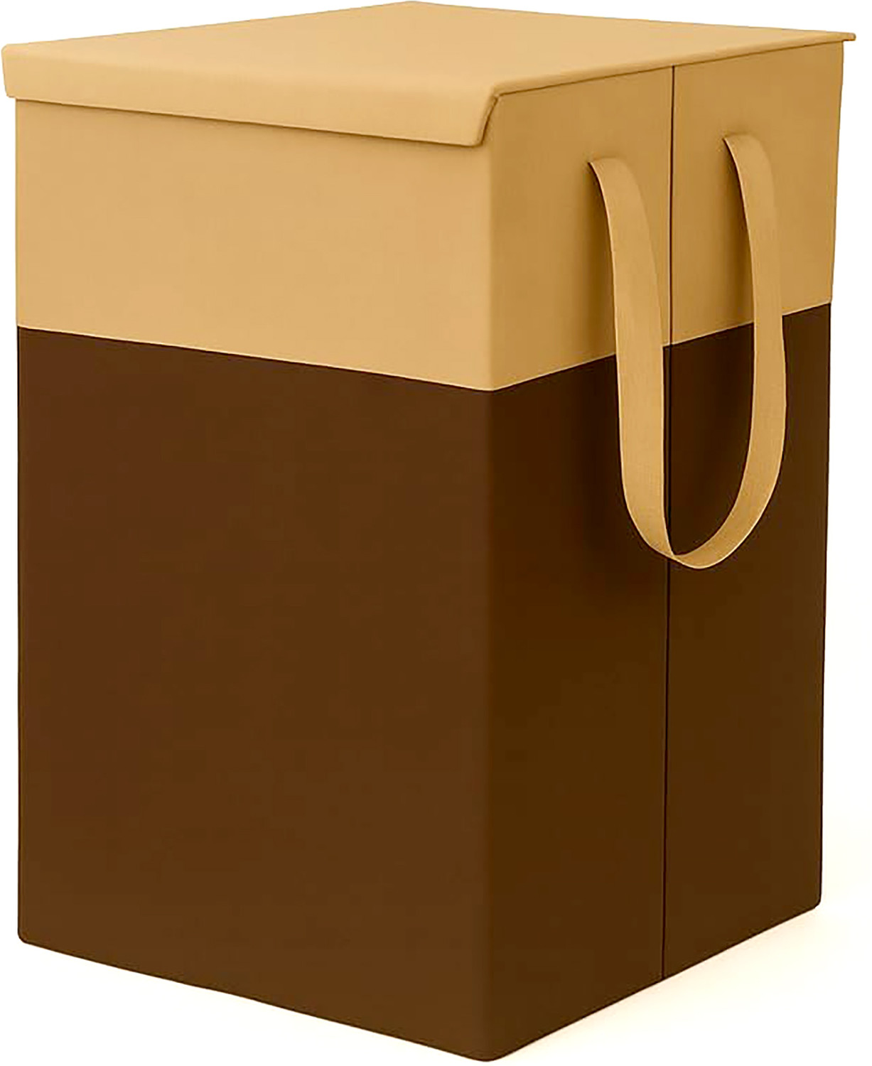 Image of Joshua creations 75 L Beige, Brown Laundry Basket