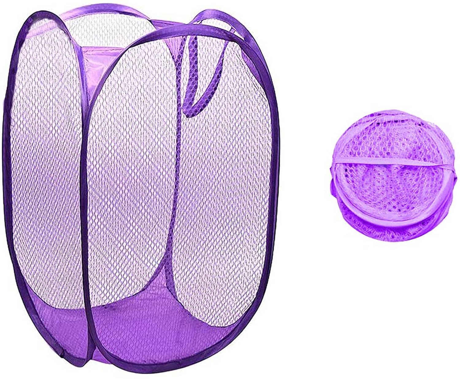 Bienvenue 30 L Purple Laundry Basket