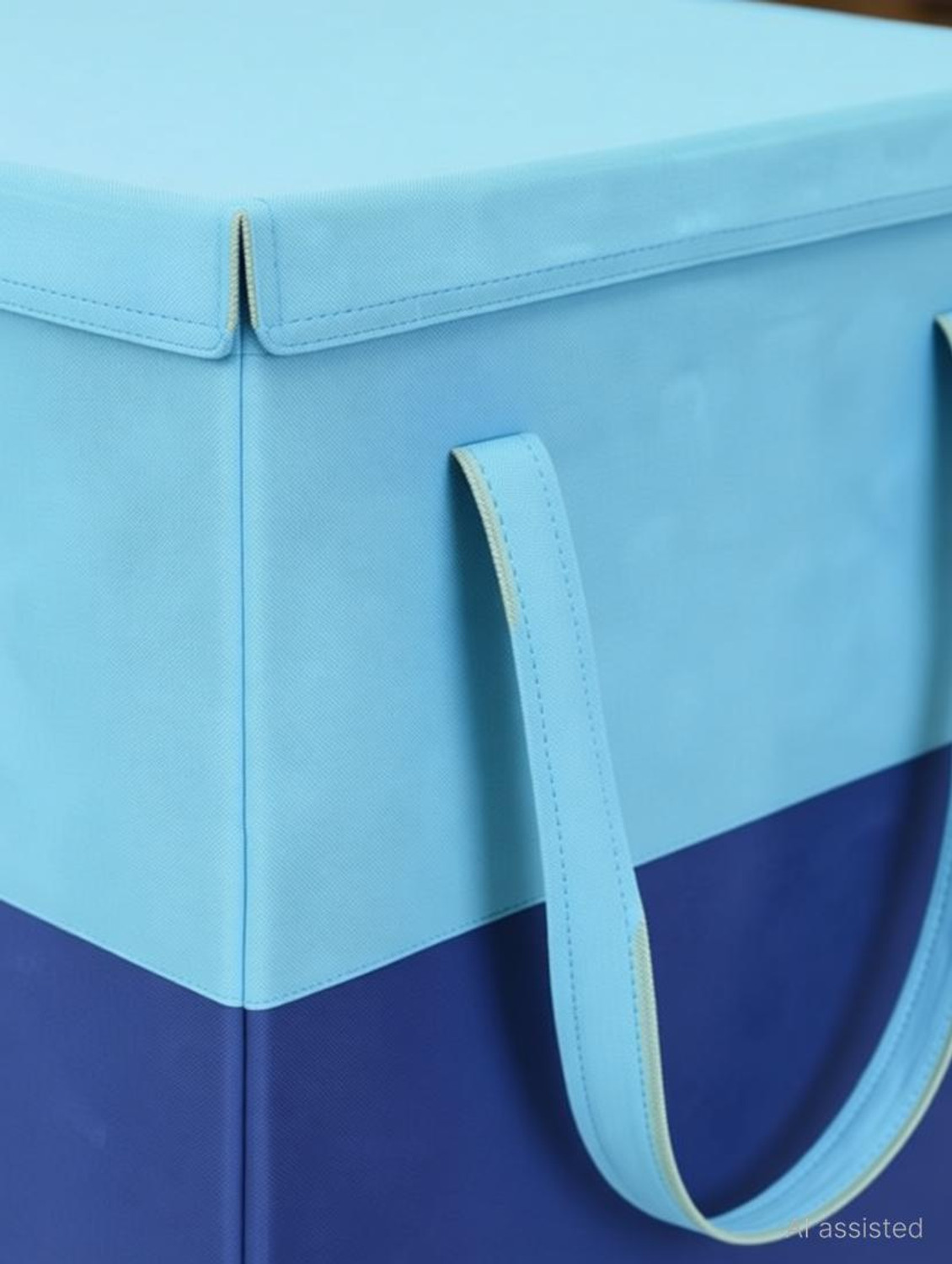 Image of Tiarakrafts 70 L Blue Laundry Basket