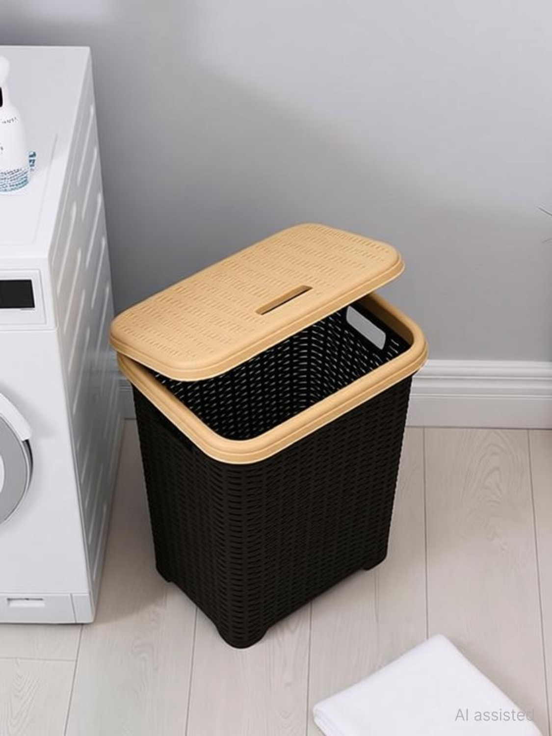 Image of Nilkamal 35 L Brown Laundry Basket