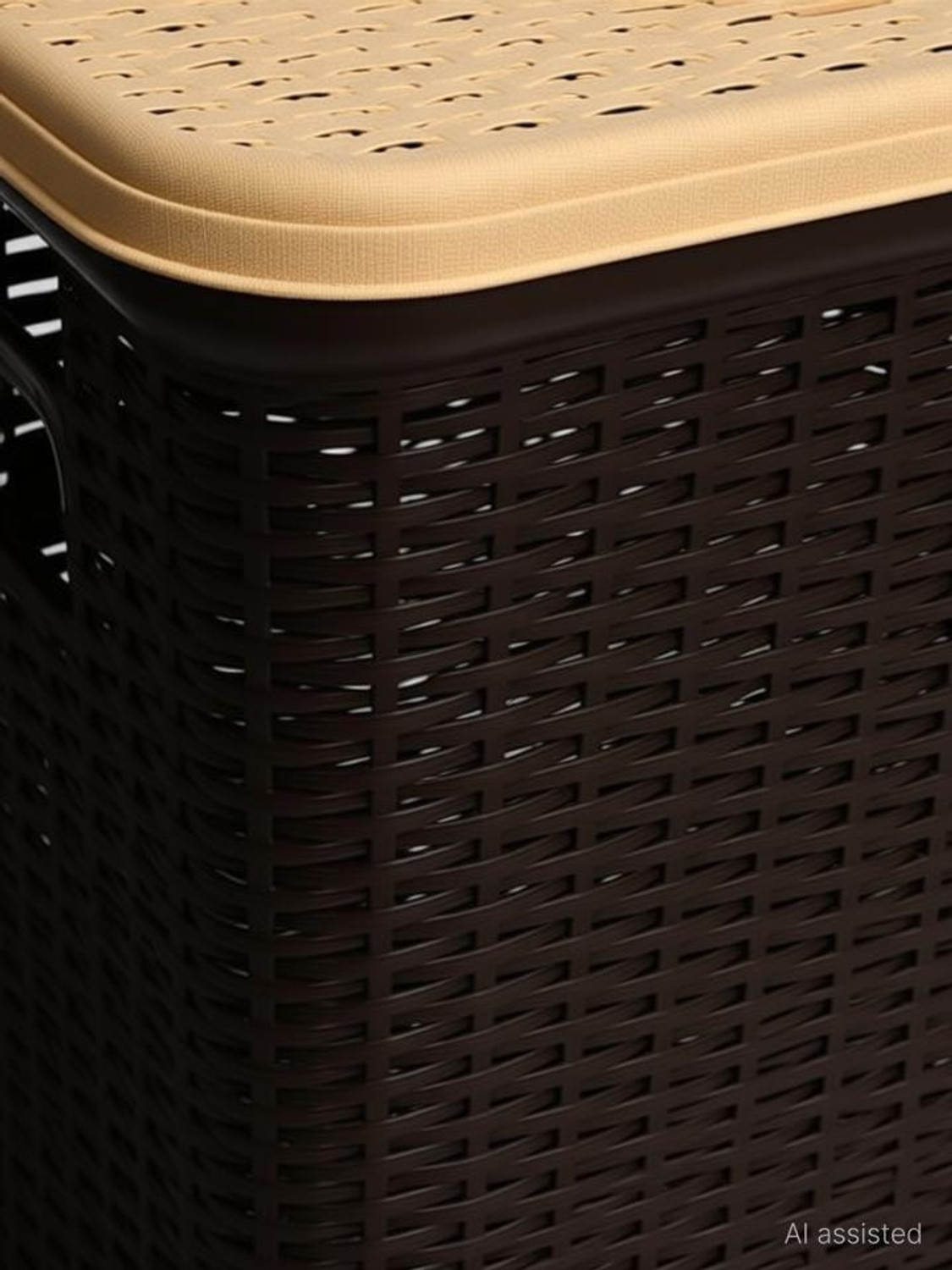 Image of Nilkamal 35 L Brown Laundry Basket