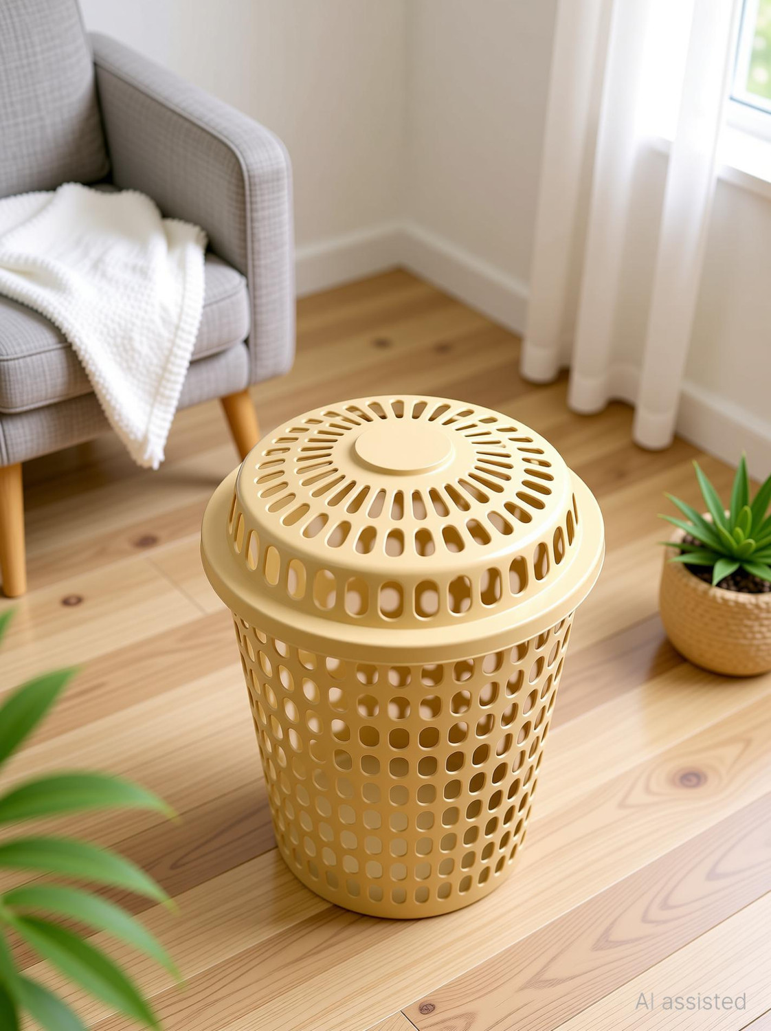 Image of mastBus 50 L Beige Laundry Basket