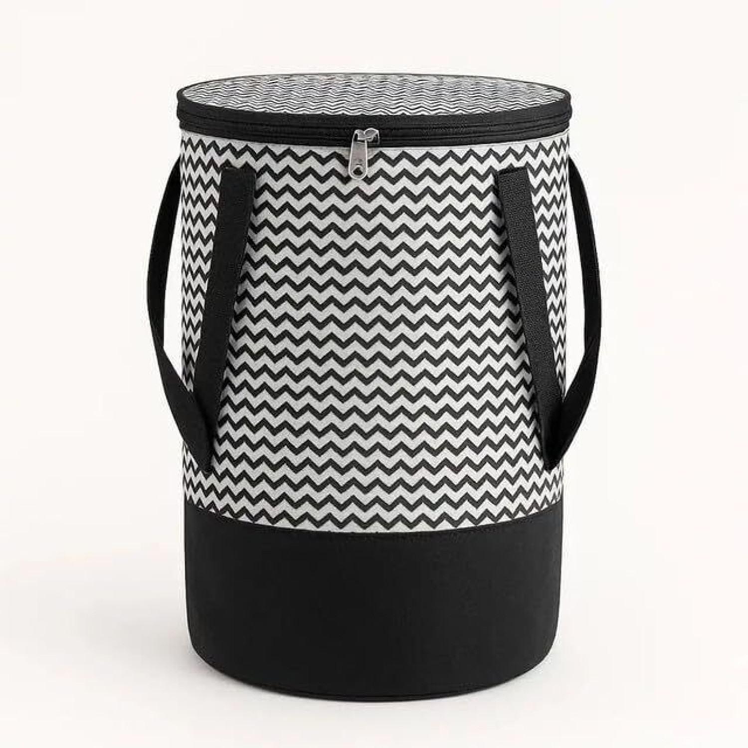 Image of Waji Va 50 L Black Laundry Basket