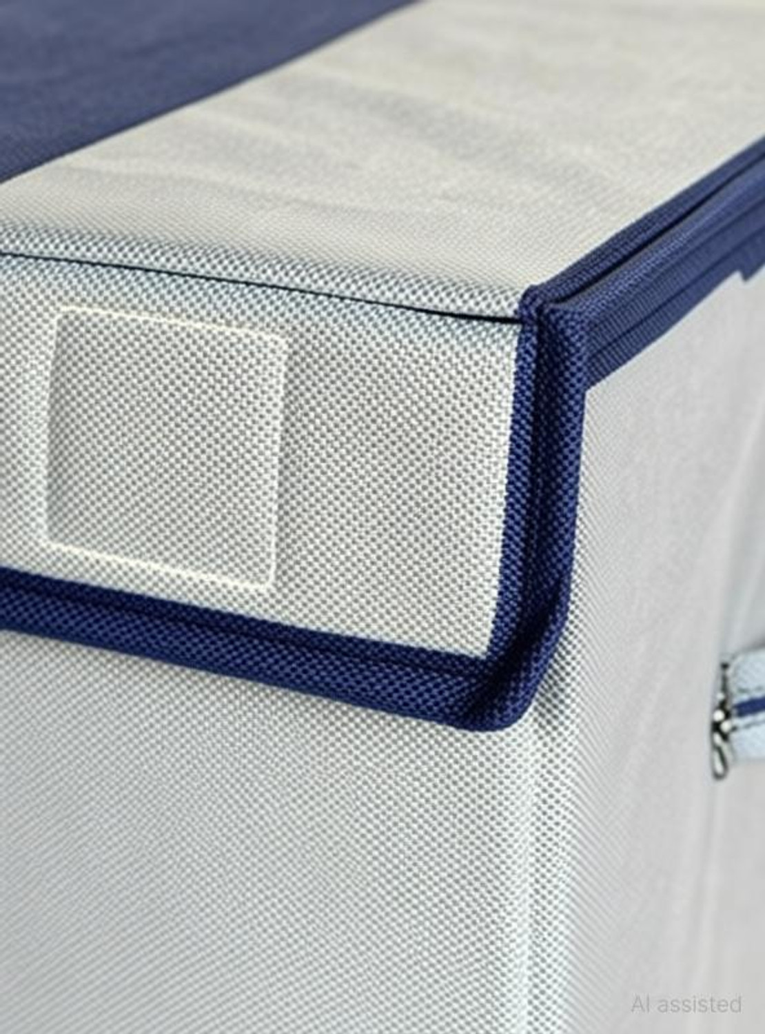 Image of Craft Bazar 68 L Grey, Blue Laundry Basket