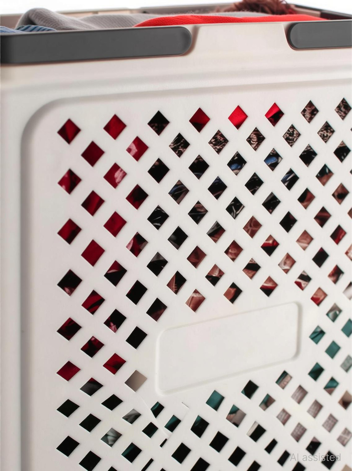 Image of Velfree 45 L White Laundry Basket