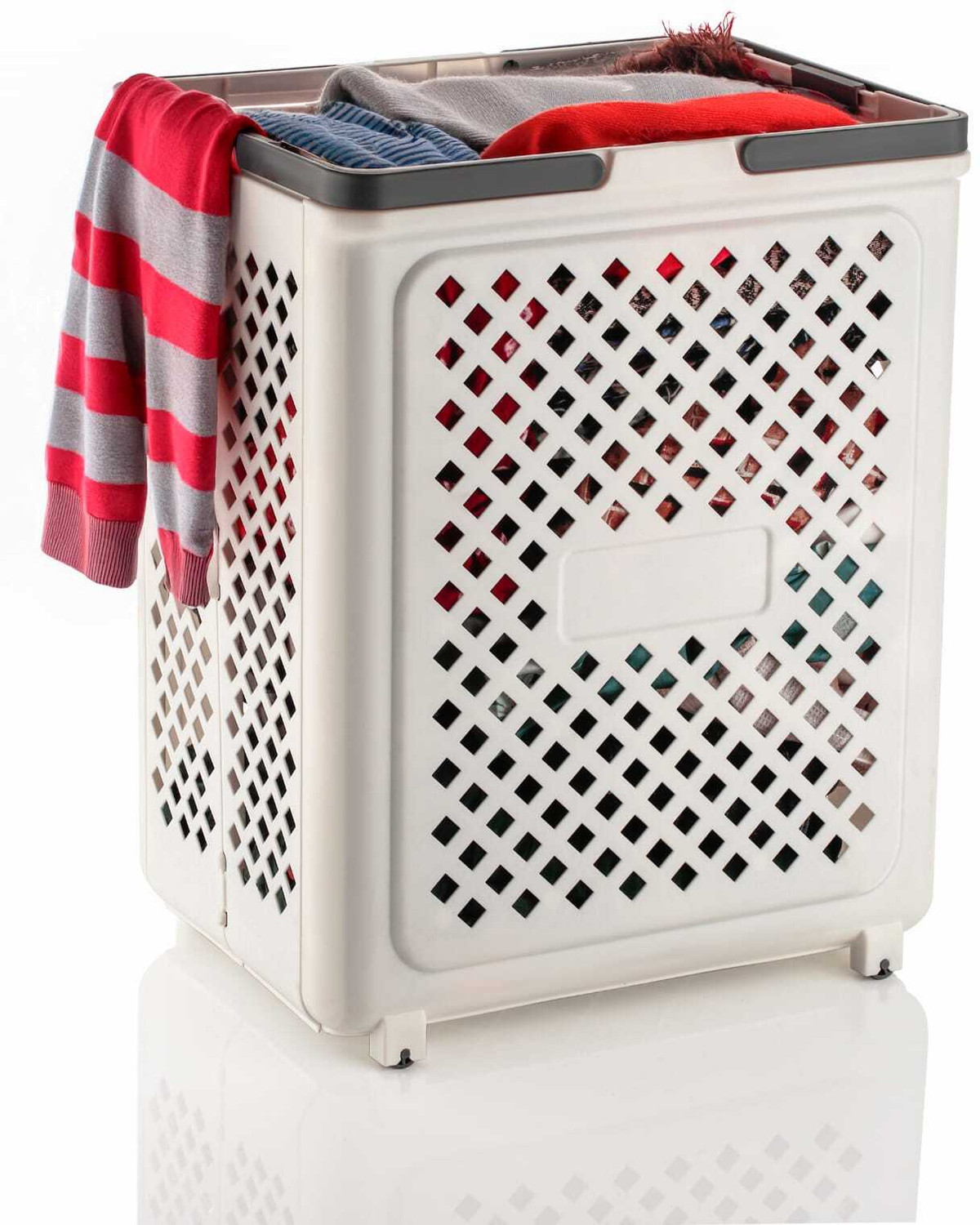 Image of Velfree 45 L White Laundry Basket