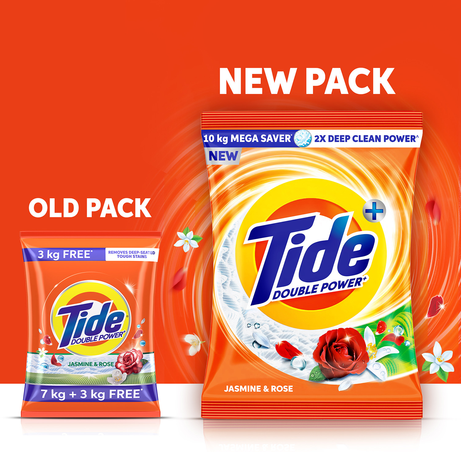 Image of Tide Plus Detergent Powder (Jasmine & Rose)