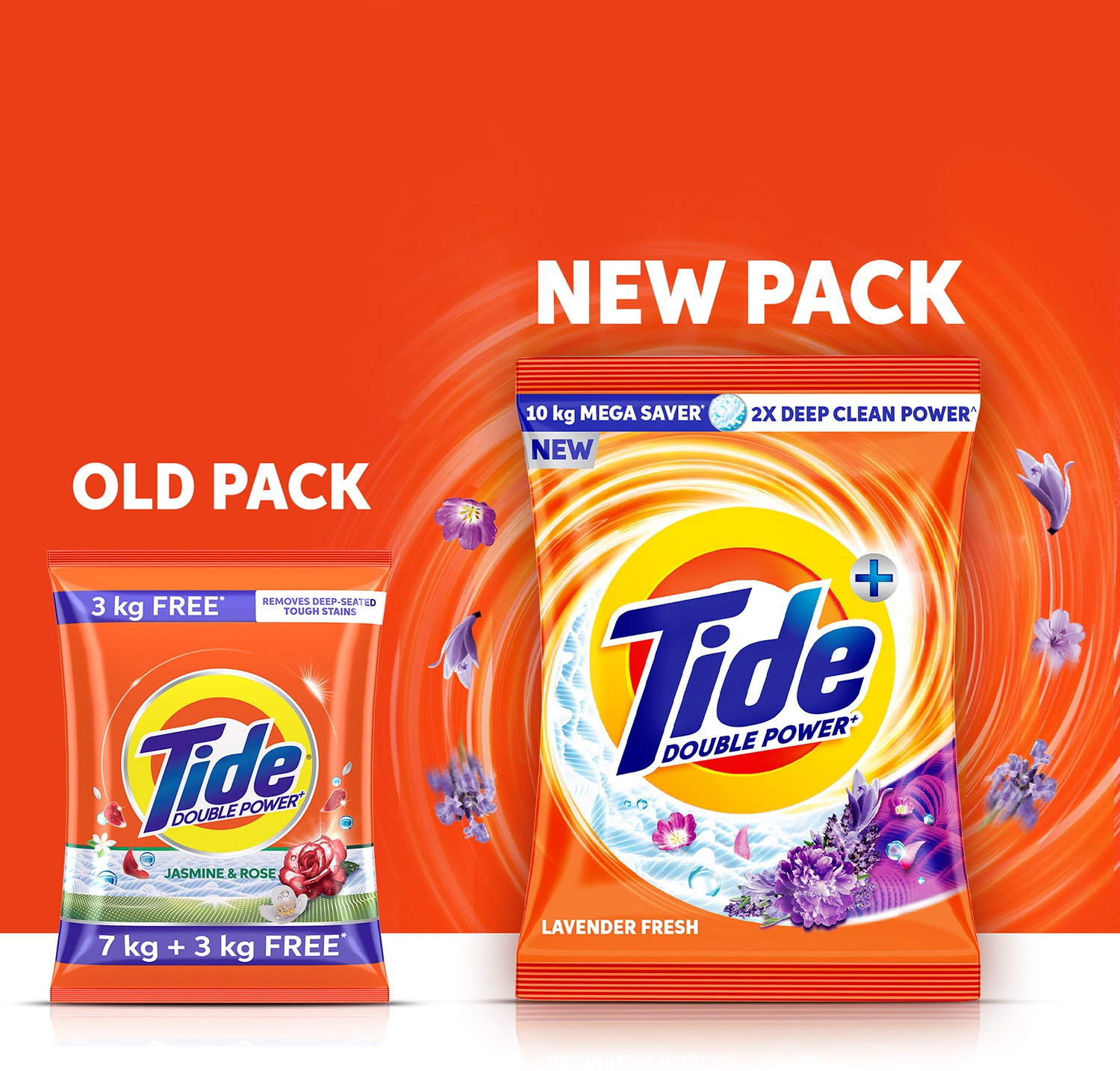 Image of Tide Plus Detergent Washing Powder Lavender