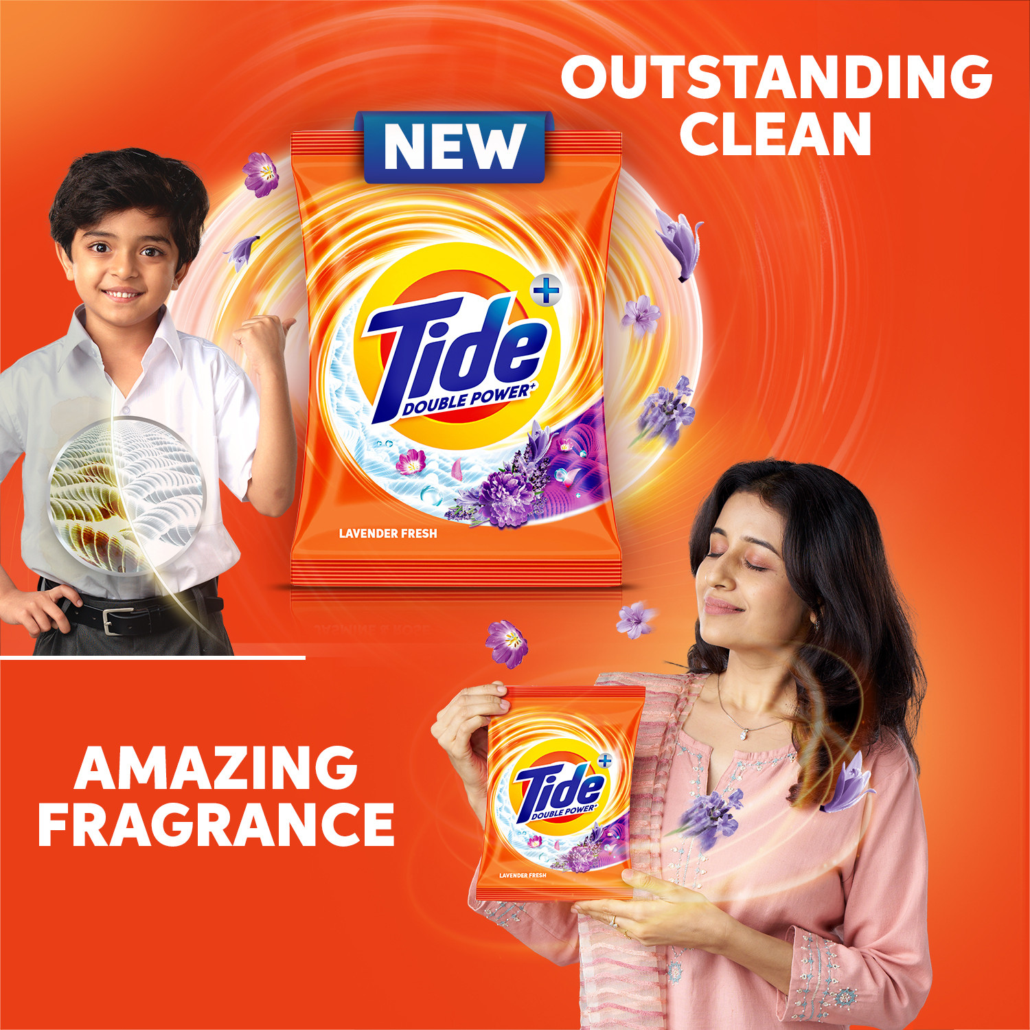 Image of Tide Plus Detergent Washing Powder Lavender