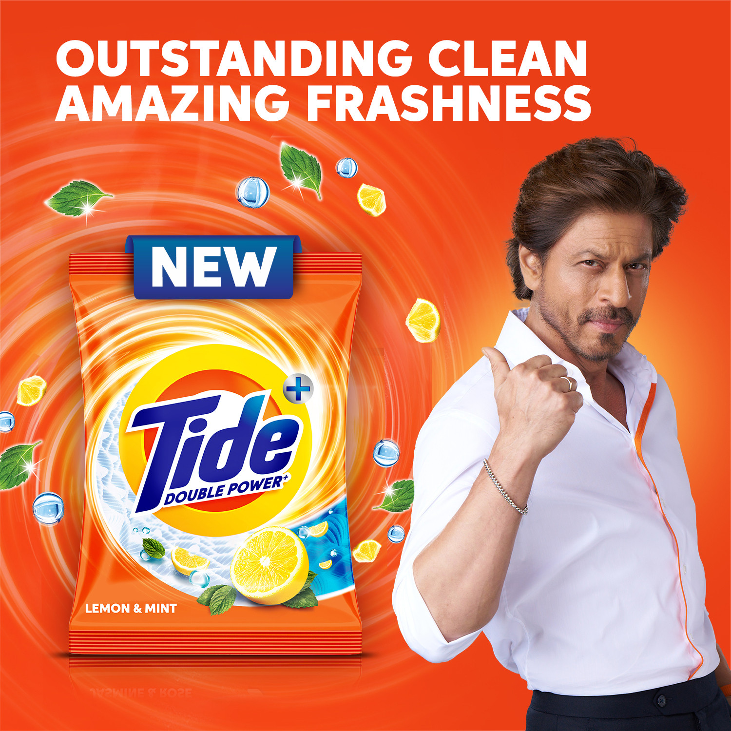 Image of Tide Plus 2X Deep Clean Power World No 1 Brand Detergent Powder (Lemon & Mint)