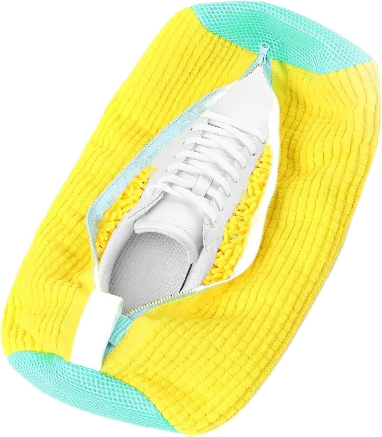 BEAURA Shoe Cleaning Bag for Washing Machine – Mesh Wash Protection Laundry Trolley (Yellow) deal from flipkart