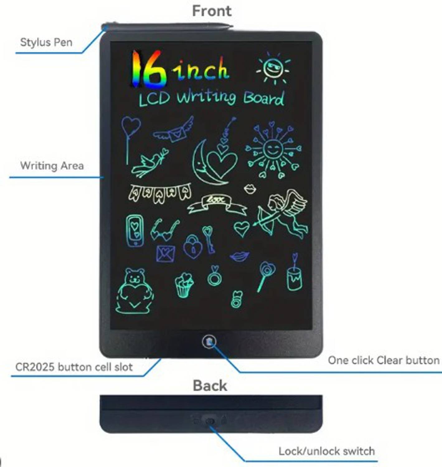 Carlos 16 INCH LCD WRITING PAD