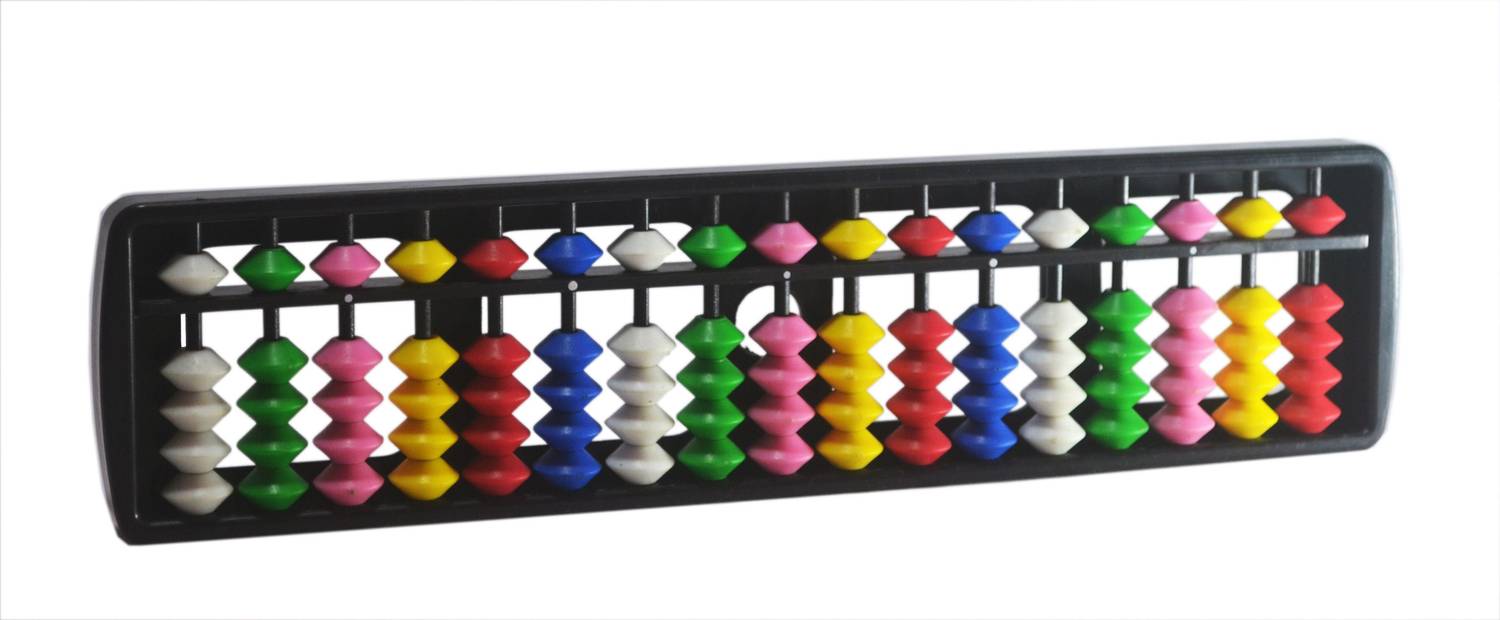 Abica Abacus math learning kit for kids 17 Rod Multicolor (Pack of 1)