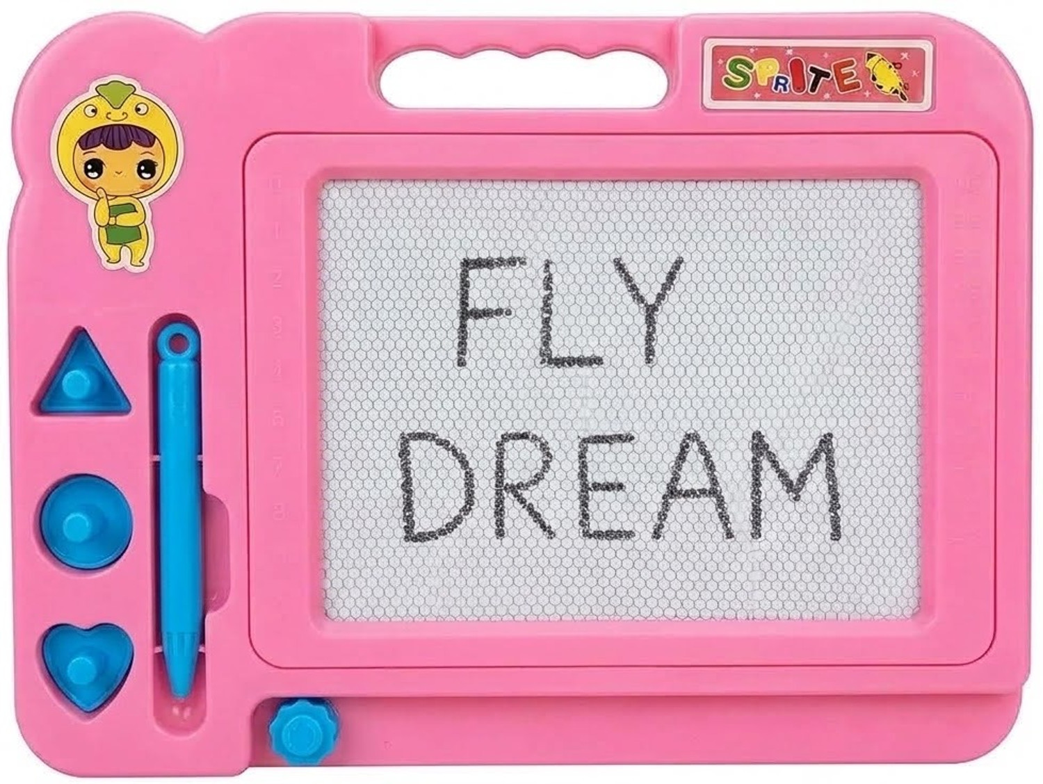 Image of JOLLYHOP EDUCATIONAL MAGNETIC MAGIC SLATE / REUSABLE MAGNETIC DOODLE PAD (PINK EDITION) (Pink)
