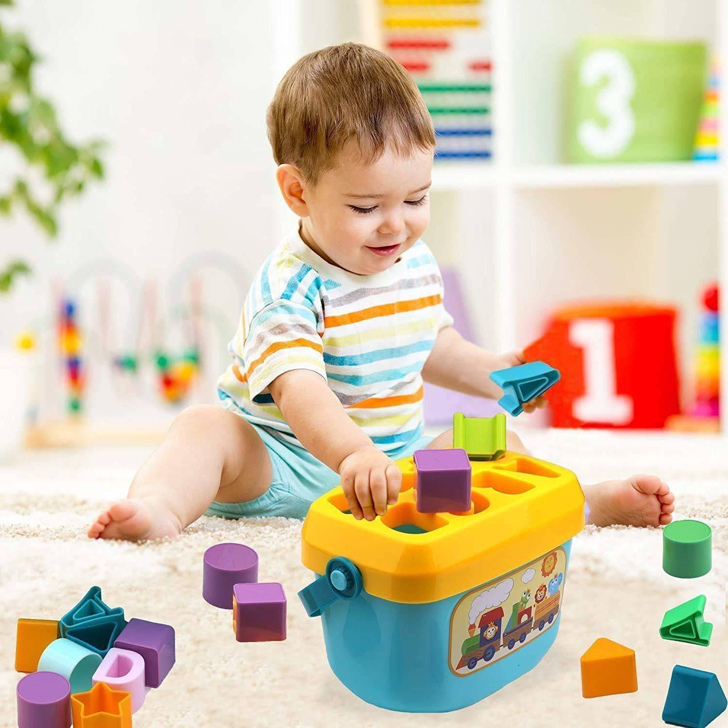 ASHOOJATEX Baby's First Sorting Blocks Learning Educational Activity Toys (Multicolor)