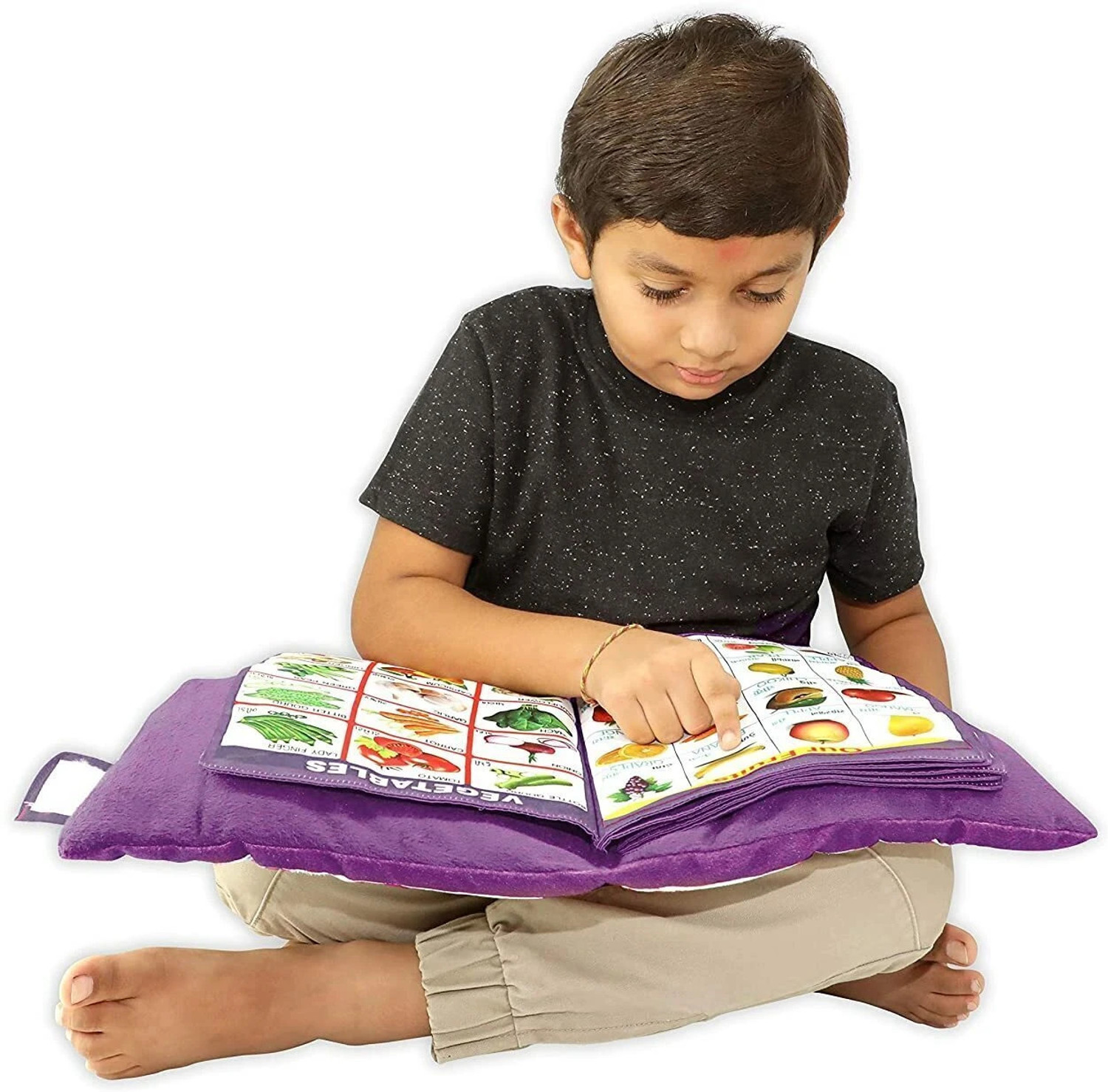 Image of himanshu tex Soft Pillow Book with English Alphabets,Numbers,Spellings for Playing Kids