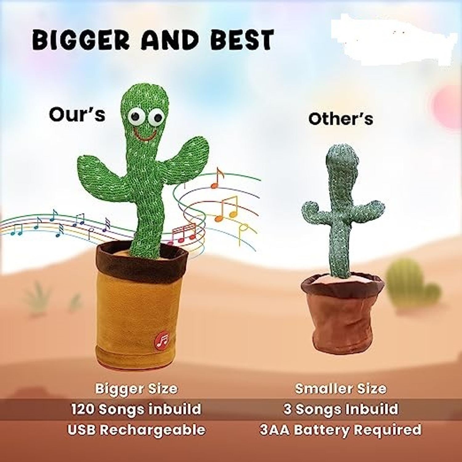Image of hda group Dancing Cactus Musical Toy