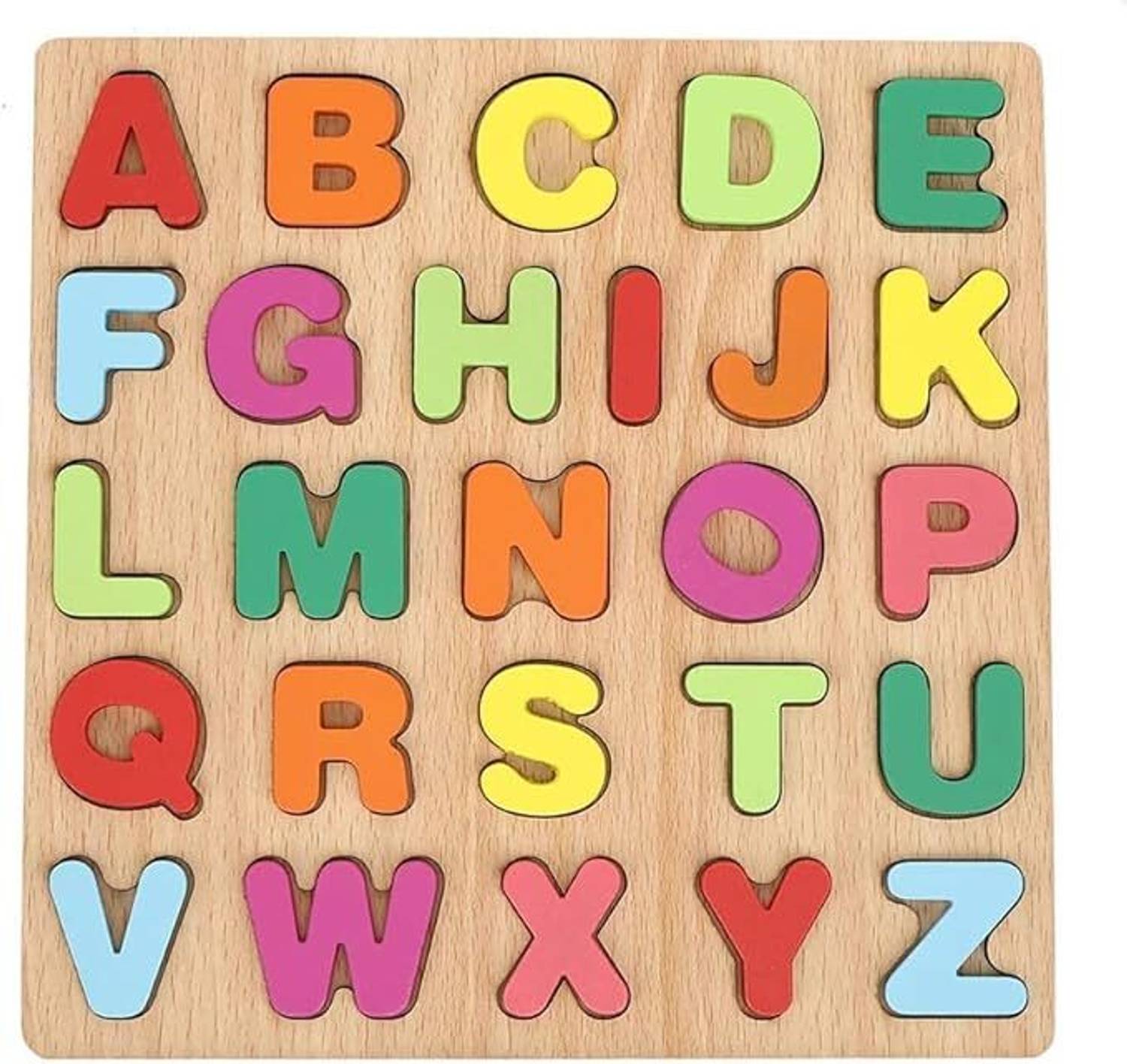 Alafi ABCD WOODEN LEARNING ACTIVITY BOARD FOR KIDS ,