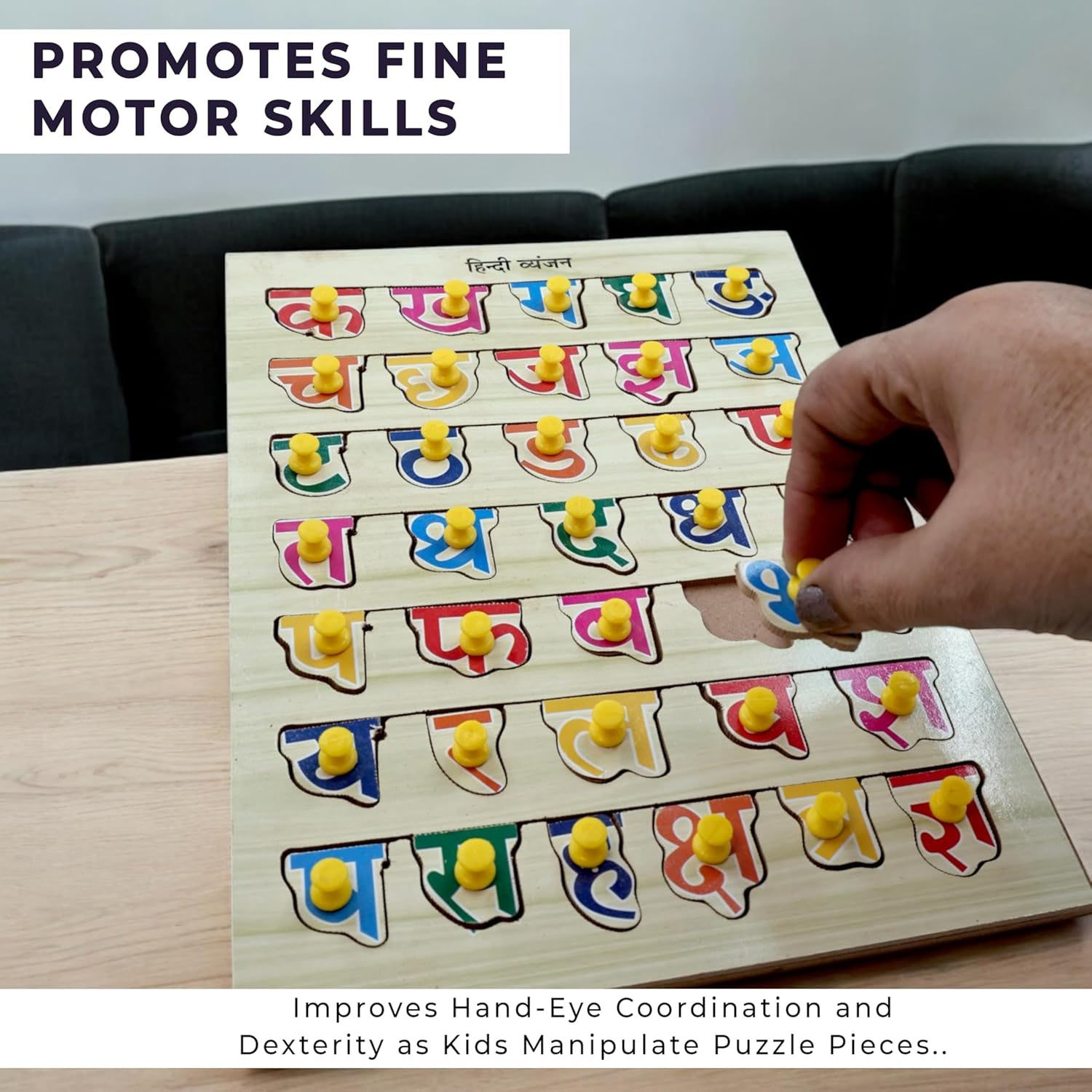 Image of TOYVISION Top Sale Hindi Ka KHA GA Puzzle Board Toy, Learning Educational Board for Kids