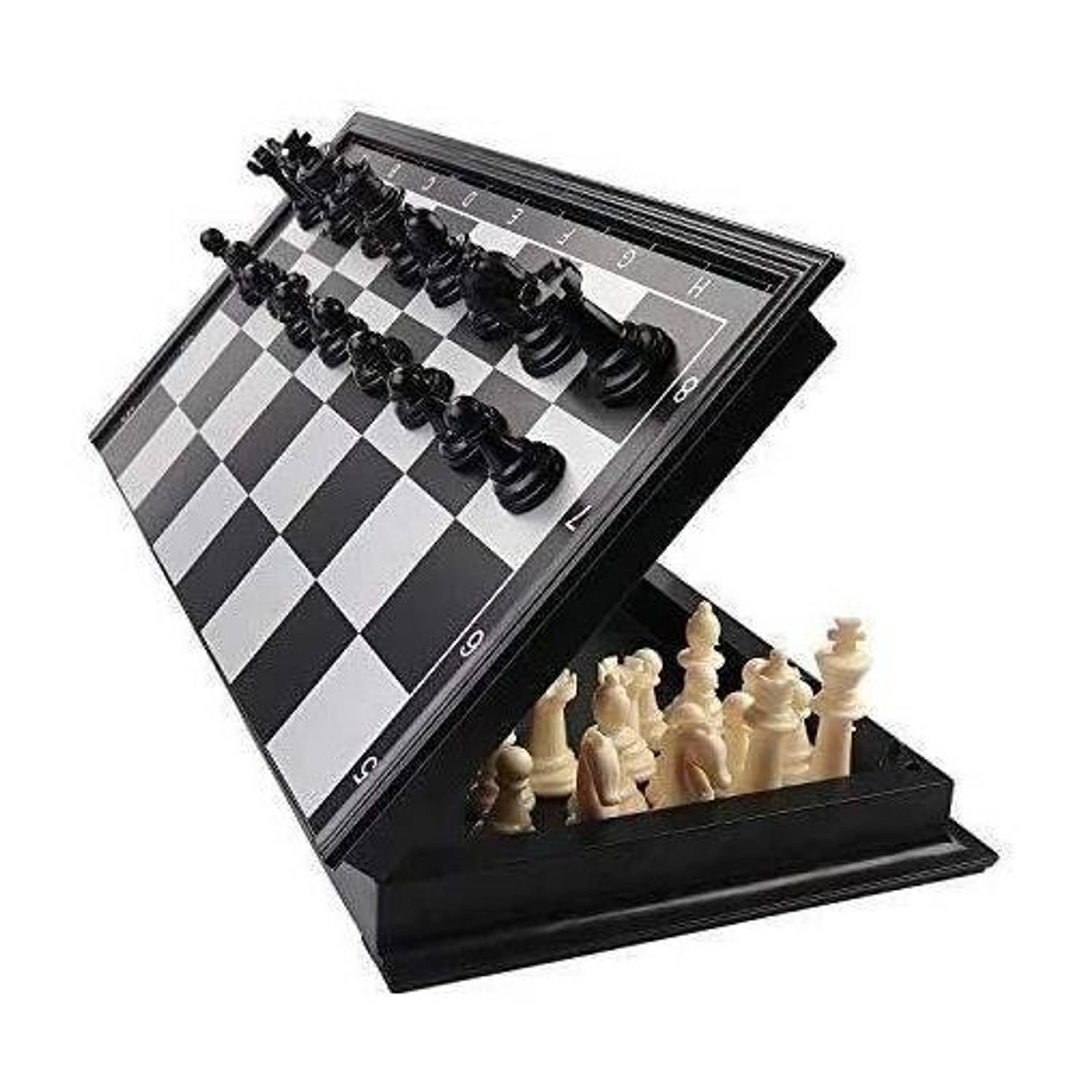 calyxia Magnetic Travel chess set With folding chess board Party & Fun Board Game