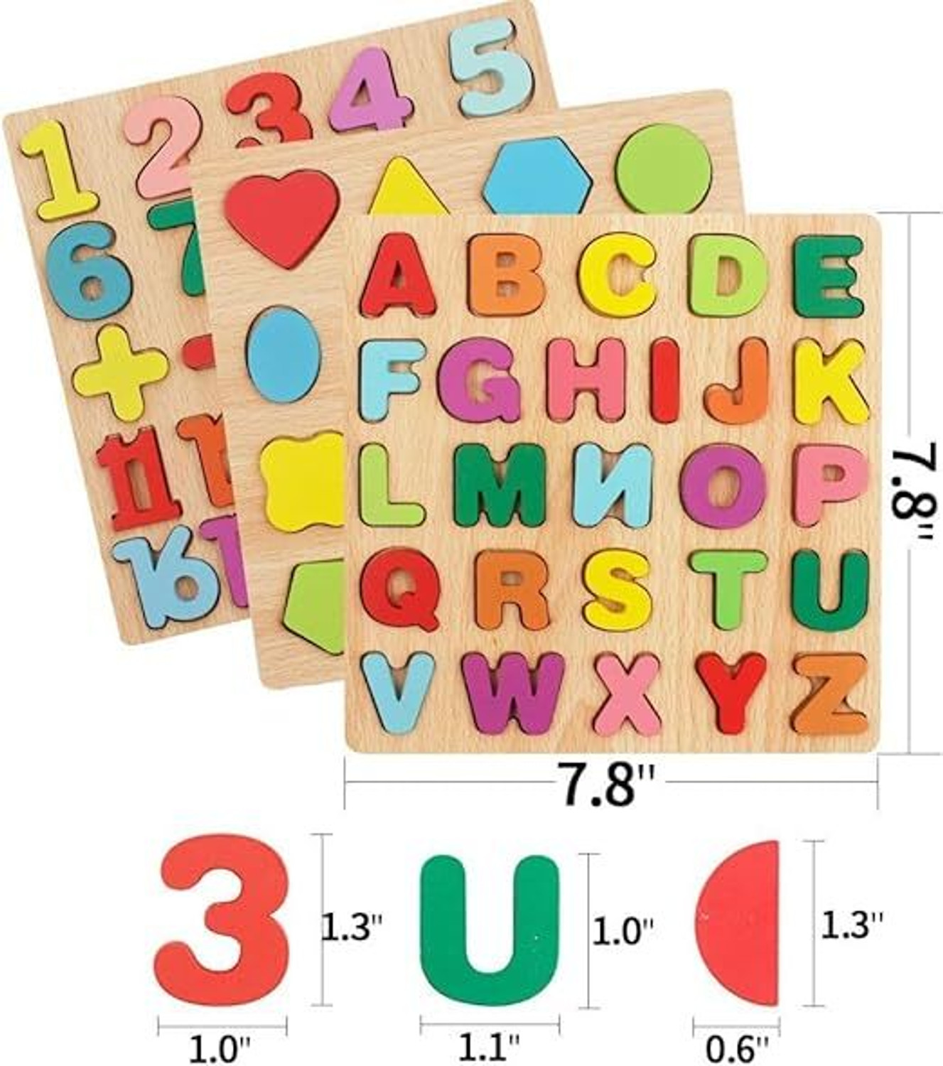 Image of LERANATH ABC-NUM-SHAPE-PUZZLE-SET Gaming Accessory Kit