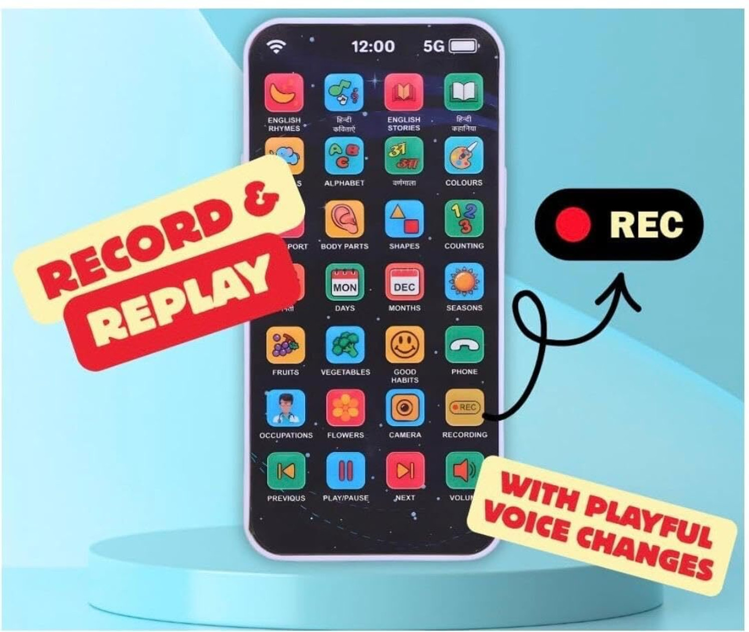 Image of Saubhagye Educational Phone - 184 Features 40 Buttons 13 Languages