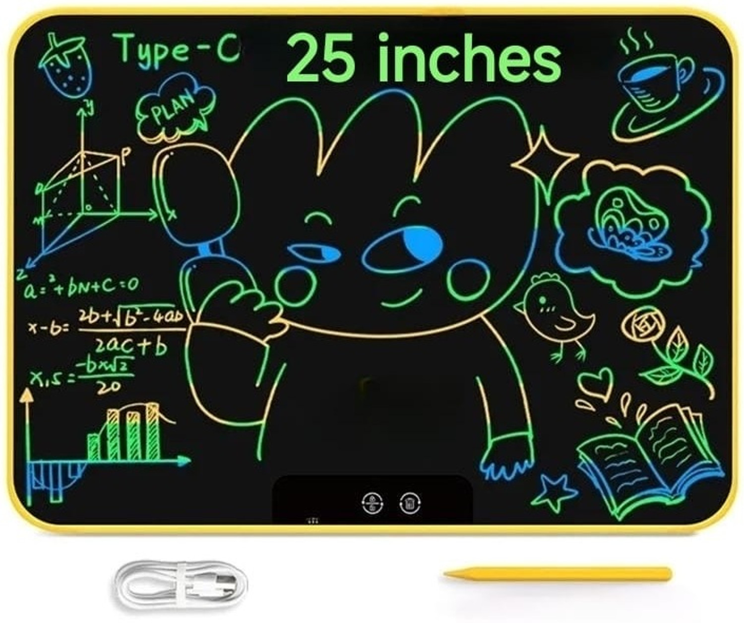 Image of Zee [Rechargeable] 25 Inch LCD Writing Tablet for Kids, Extra-Large Drawing Tablet