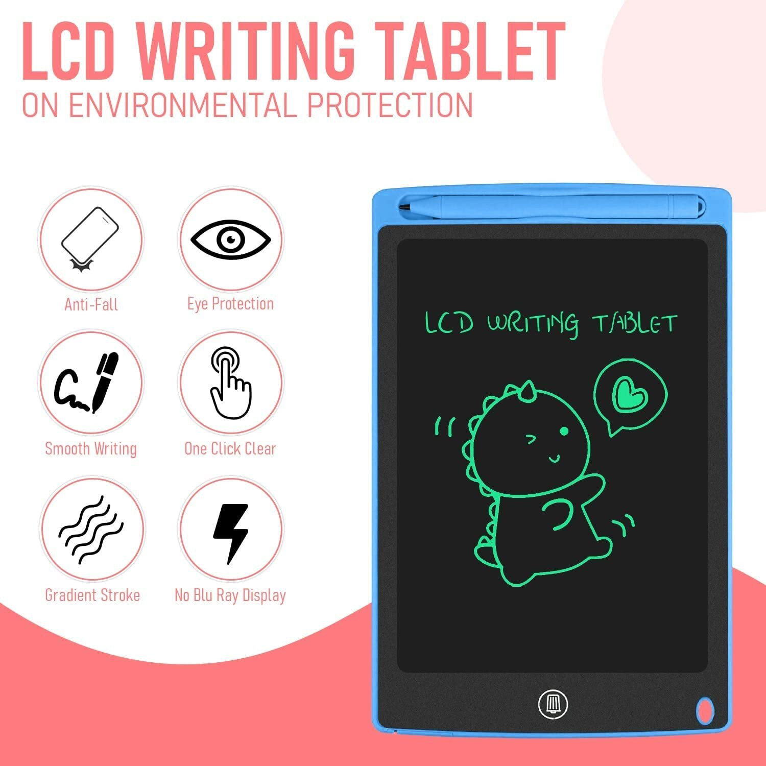 Image of Jeevan jyoti agency LCD Electronic Writing pad Tablet 8.5 inchScreen Kids Toys Drawing Tablet(Pack of2)