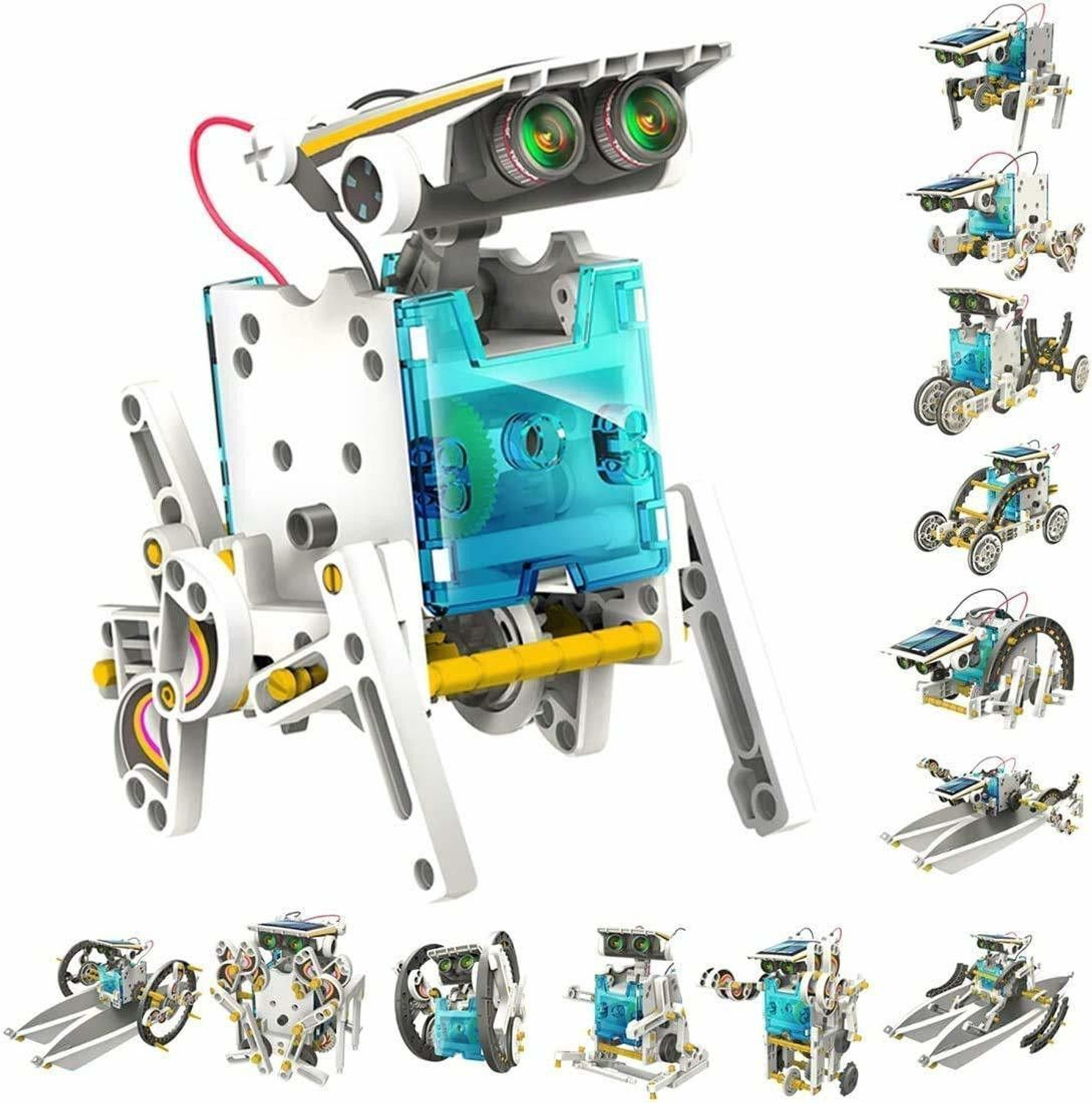 Image of Galactic 13 in 1 Solar Robot Kit Learning Educational Kids Station, Robot toy Game | DIY Toy For Boys|Girls. (Multicolor)