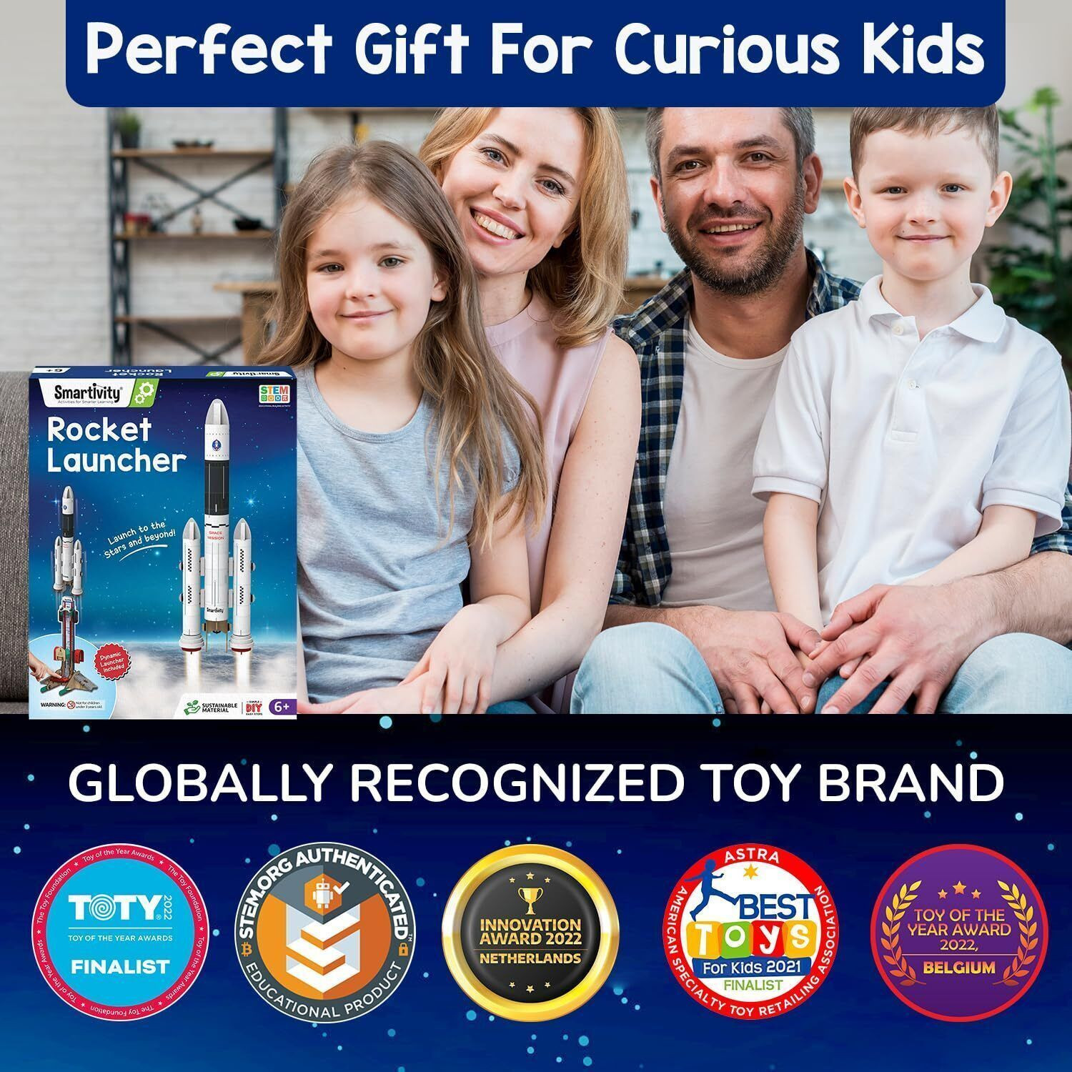 Image of Smartivity Rocket Launcher Kit for Kids 6-8-10-12-14 Years Old Boys & Girls