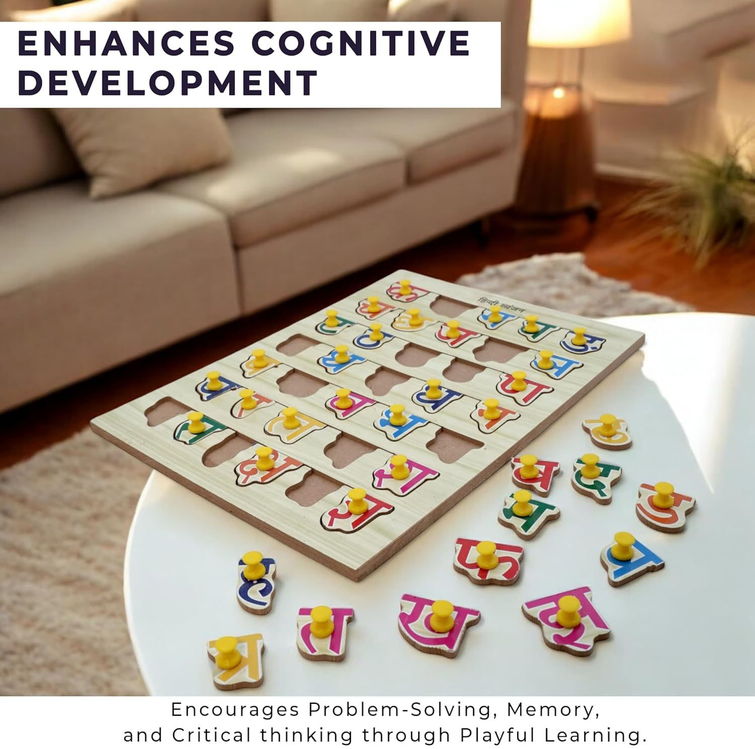 Image of TOYVISION Top Sale Hindi Ka KHA GA Puzzle Board Toy, Learning Educational Board for Kids