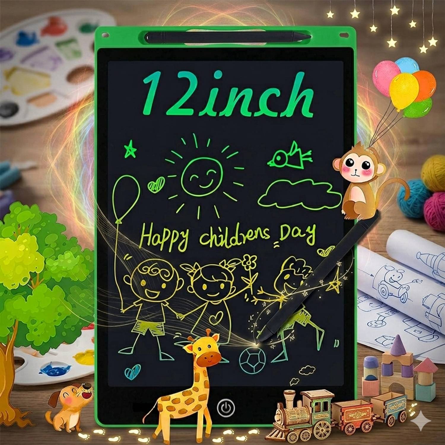 Vicorp 12 inch LCD Writing Slate for Home, School & Gifting Purpo