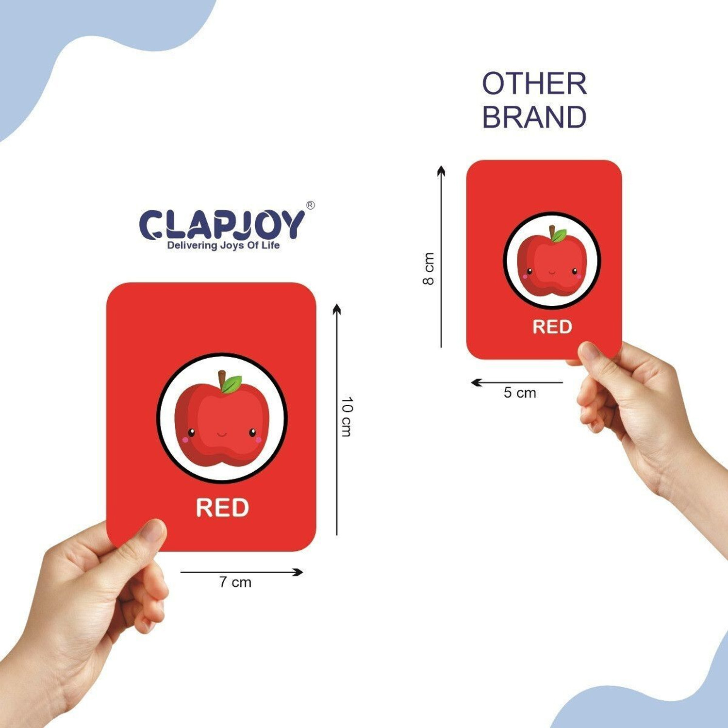 Image of Clapjoy All in One Flash Cards for Kids (Non-Tearable flashcards - Water Proof)
