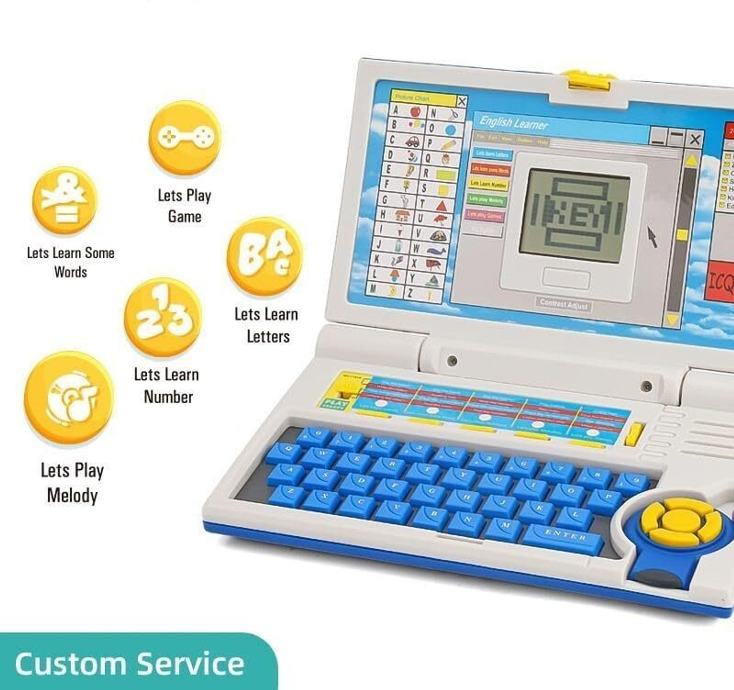 Image of AHYRA Learning Education Laptop Toy 20 Activities & Games Laptop for Kids