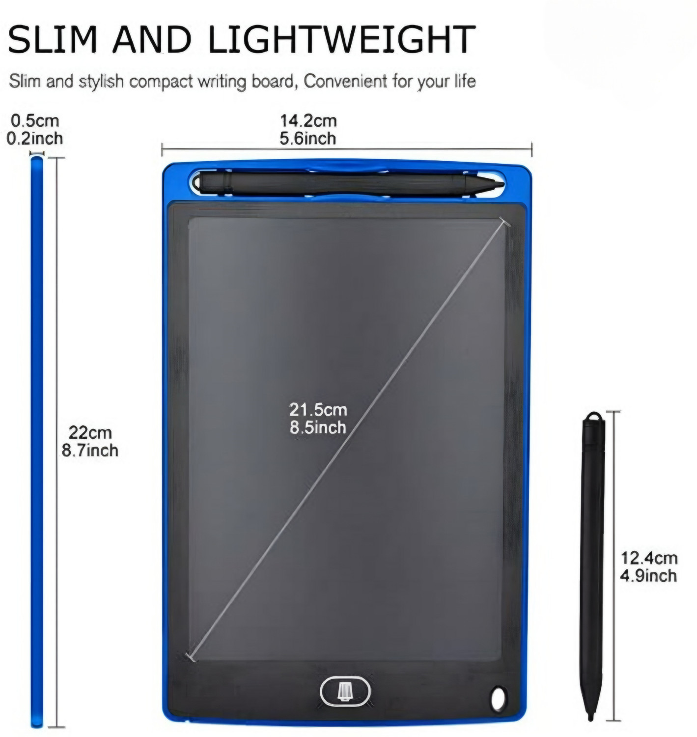 Image of joymax 8.5 inch LCD Writing Tablet - Reusable Digital Drawing & Writing Board for Kids