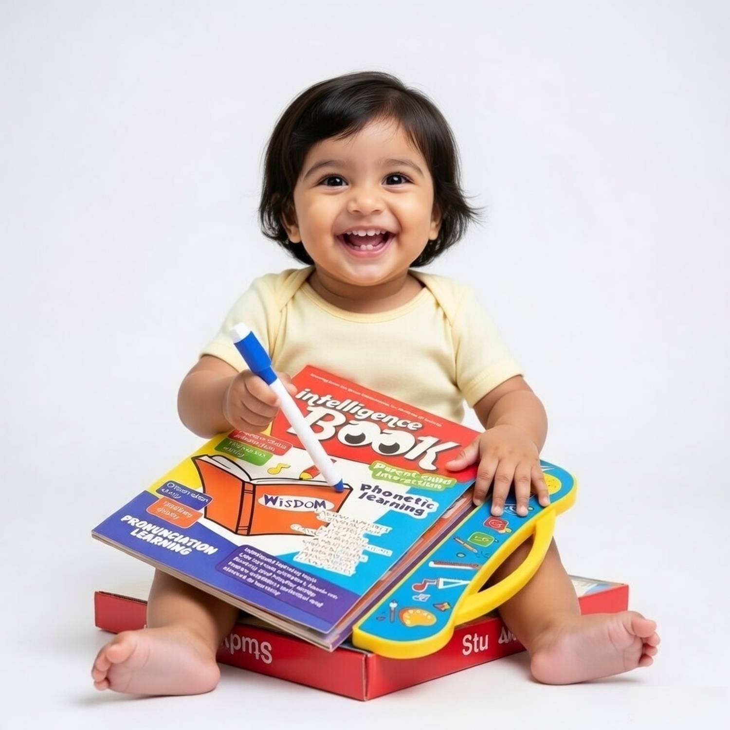 Buddynjoy Intelligence Musical English Learning Study Sound Book Toy for Kids