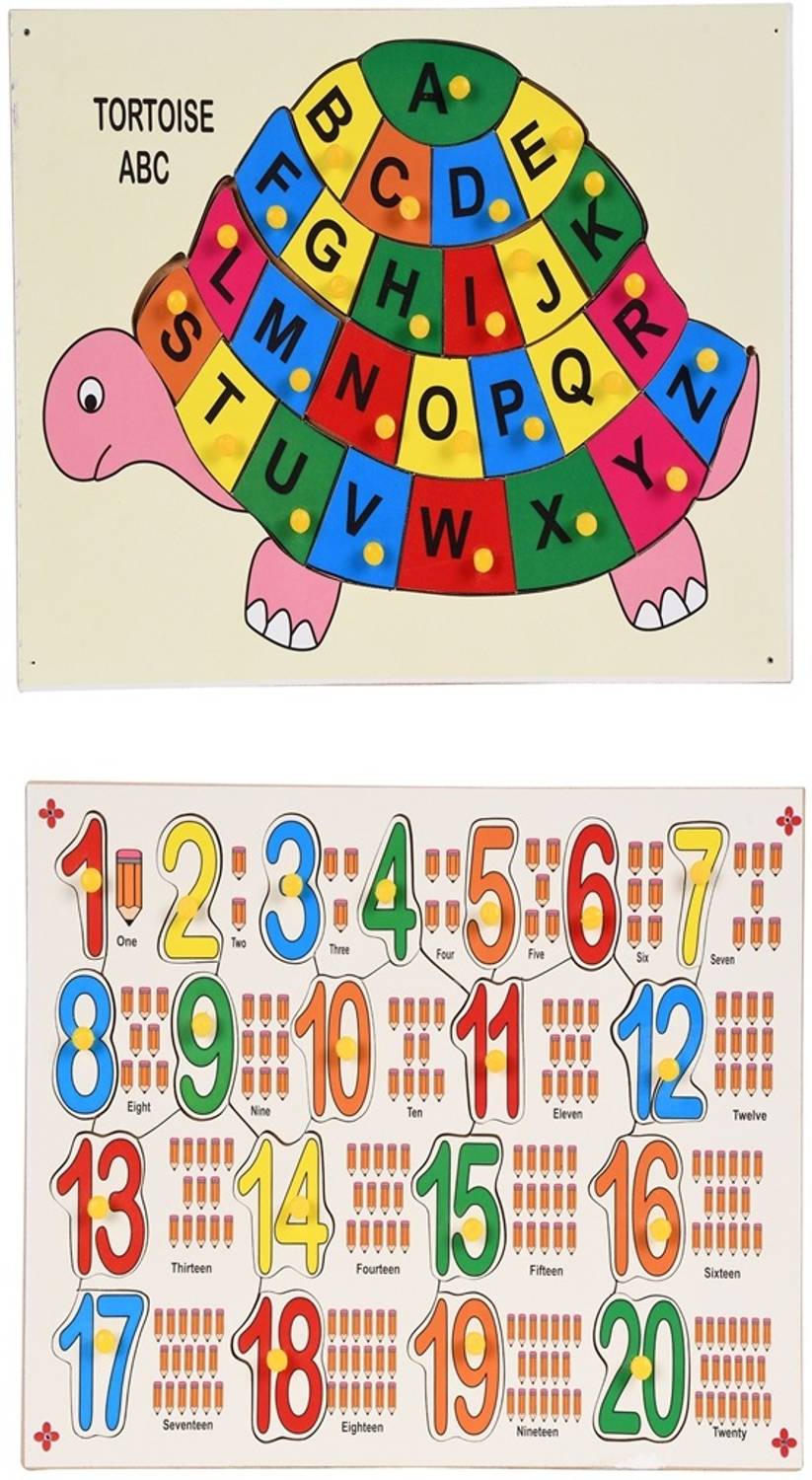 jaraglobal Wooden Super Combo English Capital Alphabet Letters in