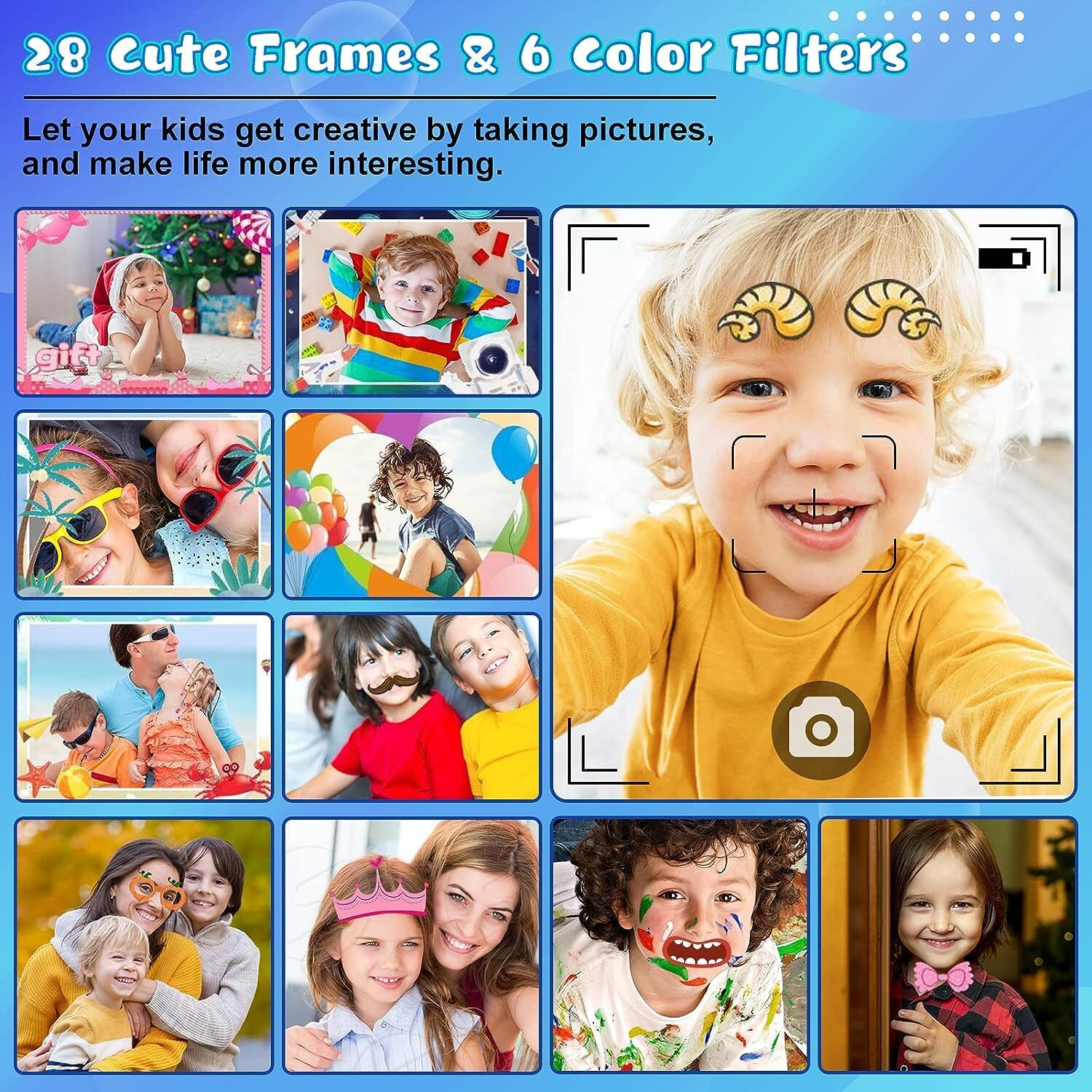 Image of TECNOLOGIA TOYS Digital Camera Birthday Gift for Kids Digital Video Camera for Toddler, Sports and Action Camera