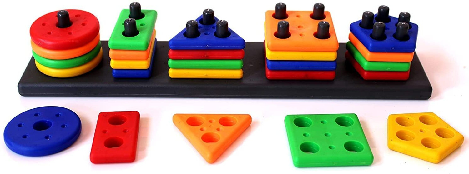 Image of CloudTech Smart Activity Learning & educational Geometry Shape & color Block game for Kids