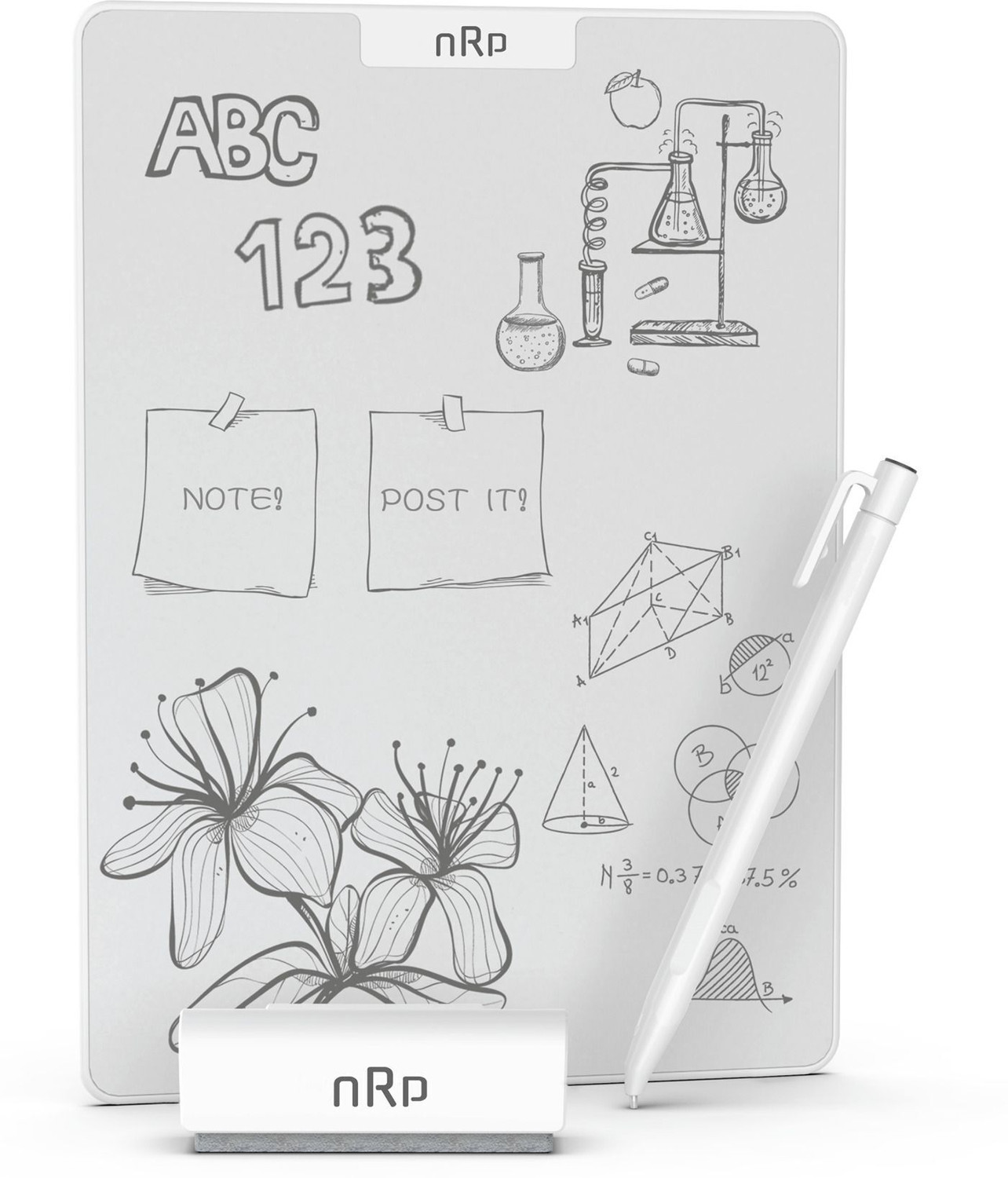Image of NRP InfiSlate Magnetic Writing Tablet With Eraser and Stylus