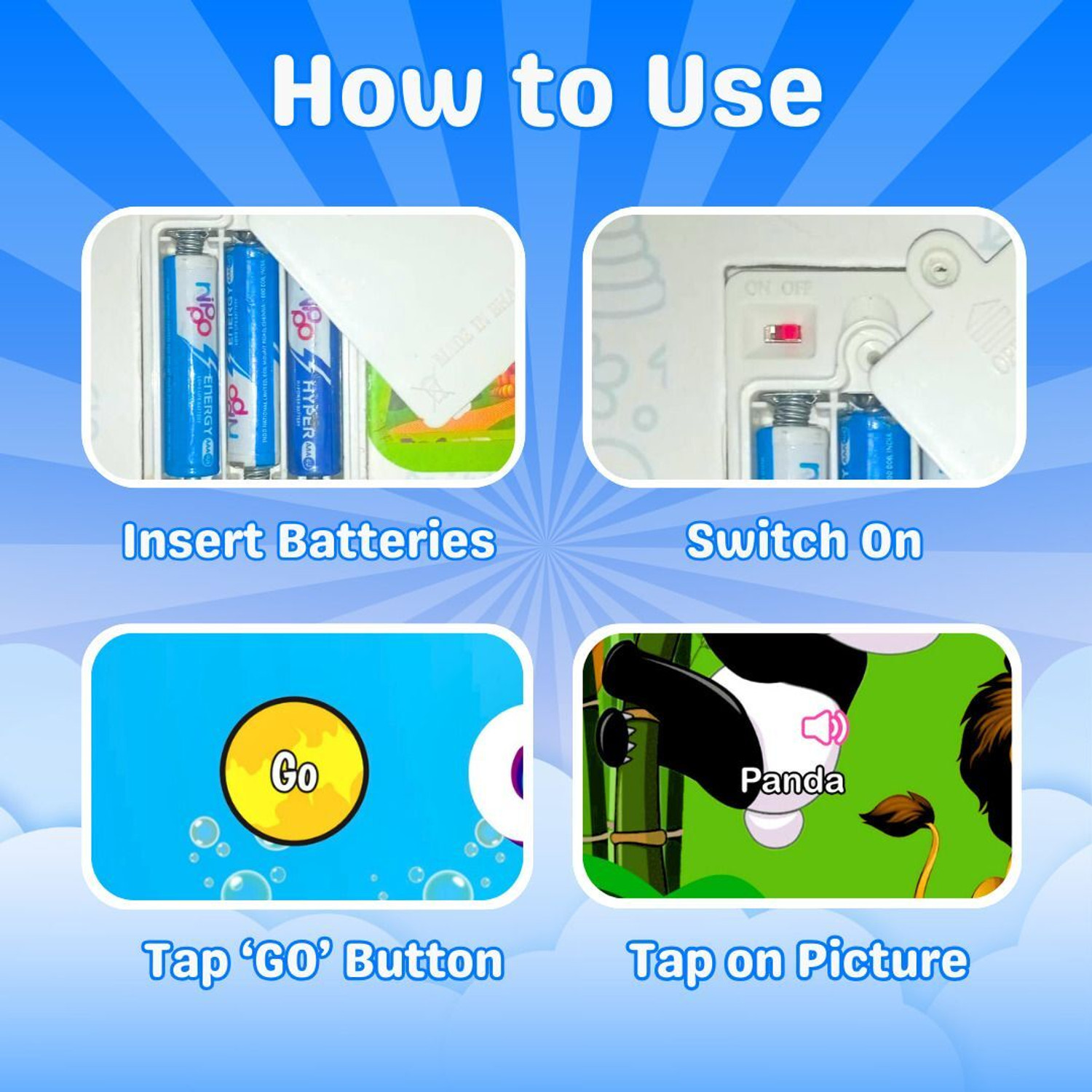 Image of WISHLUCK Learn & Play Sound Book