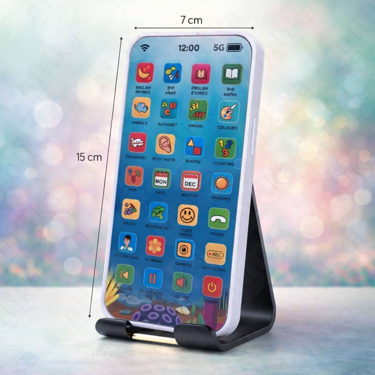 Nilika Rechargeable Educational Mobile Phone Toy for Kids - Image 4