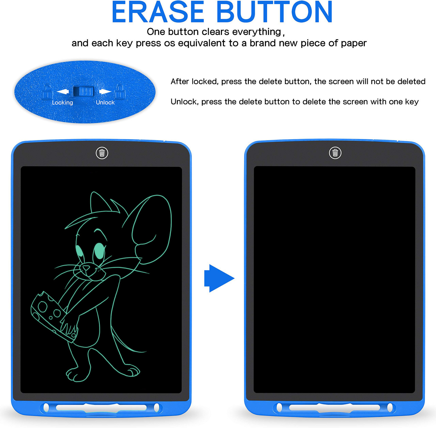 Image of VMV FUZON PB 8.5 Inch LCD Writing Board Tablet Electronic Slate for Kids (Pack of 1)