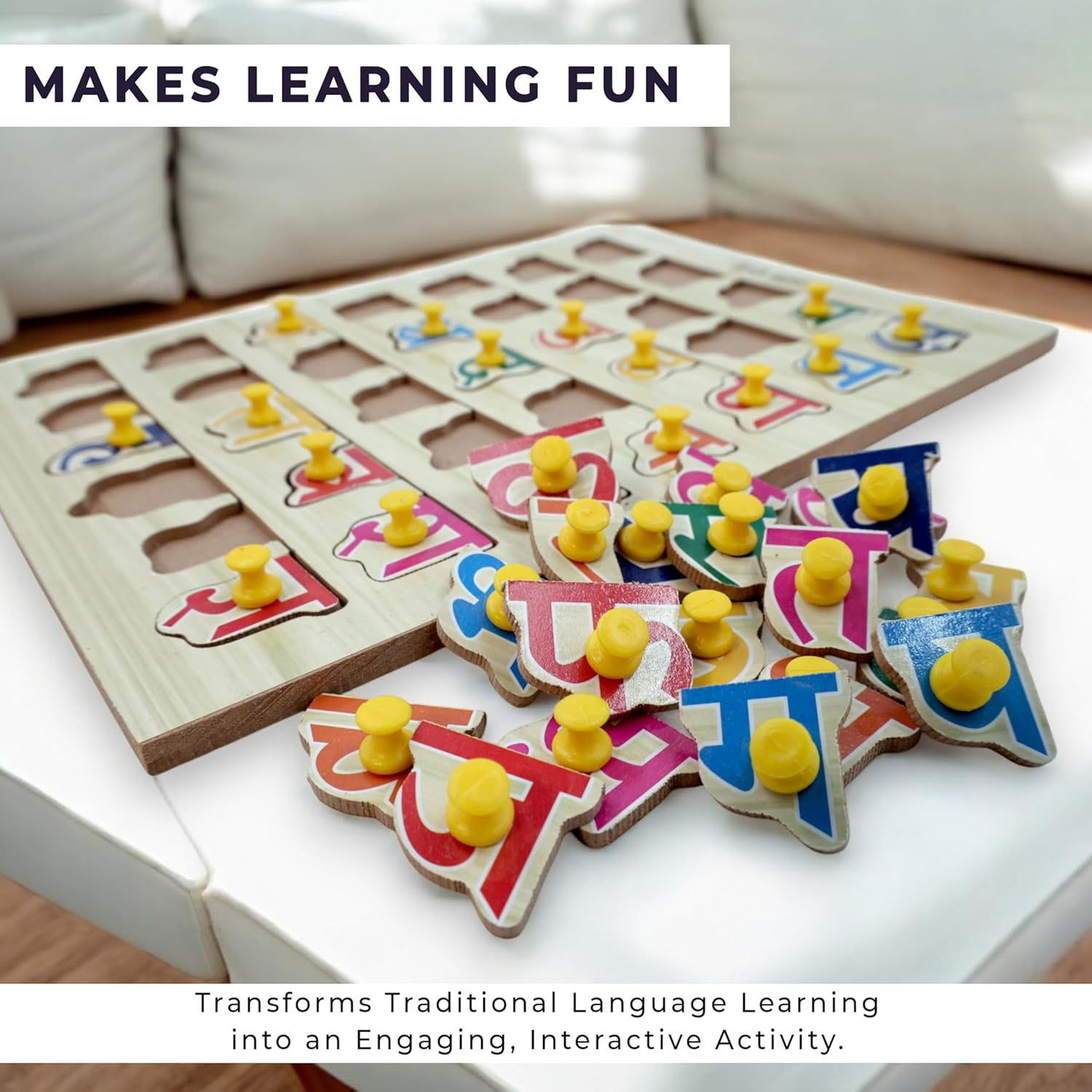 Image of TOYVISION Top Sale Hindi Ka KHA GA Puzzle Board Toy, Learning Educational Board for Kids