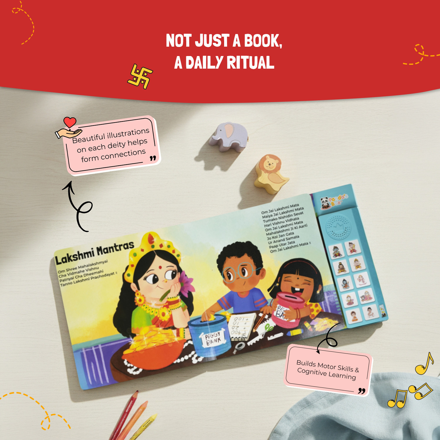 Image of Panda's Box My First Book of Mantras Interactive Musical Learning Book for Kids