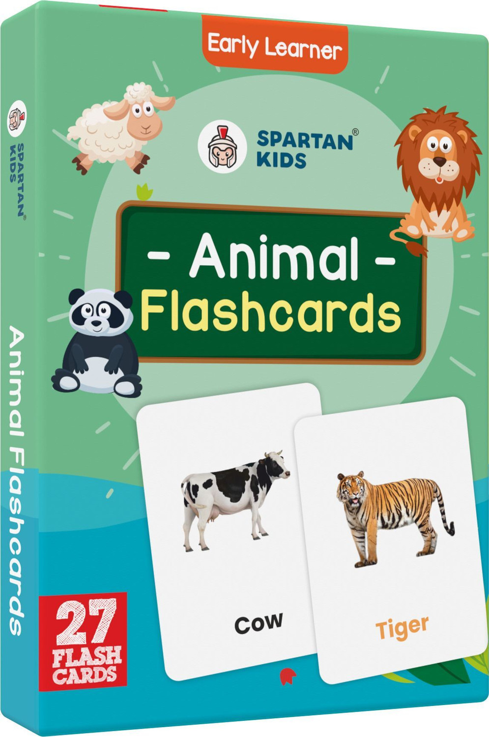 Image of spartan kids Animal Flash Cards for Kids | 27 Early Learning Flash Cards for Kids