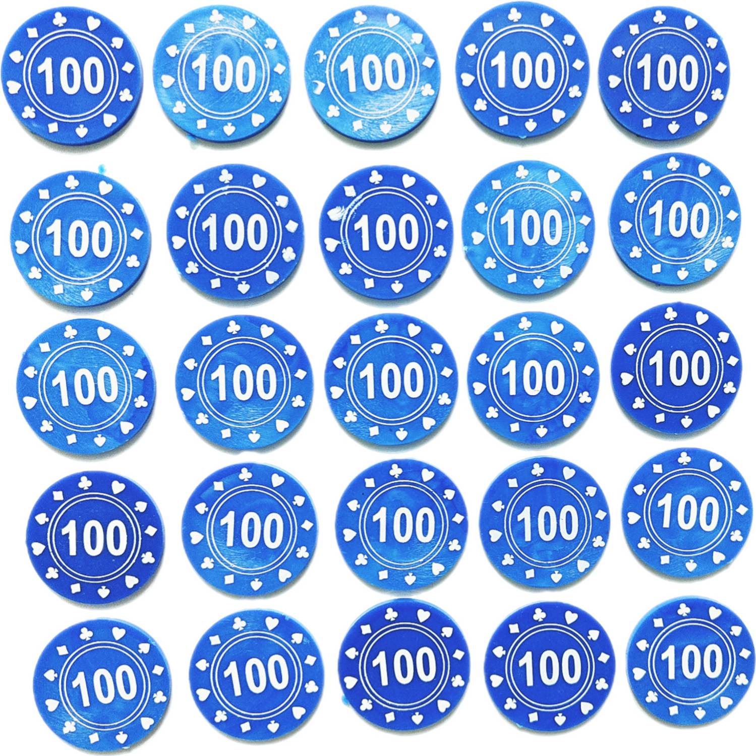 90 Degree 100 Rs Plastic Currency Token Coins Counters Chips Poker Playing Denomination