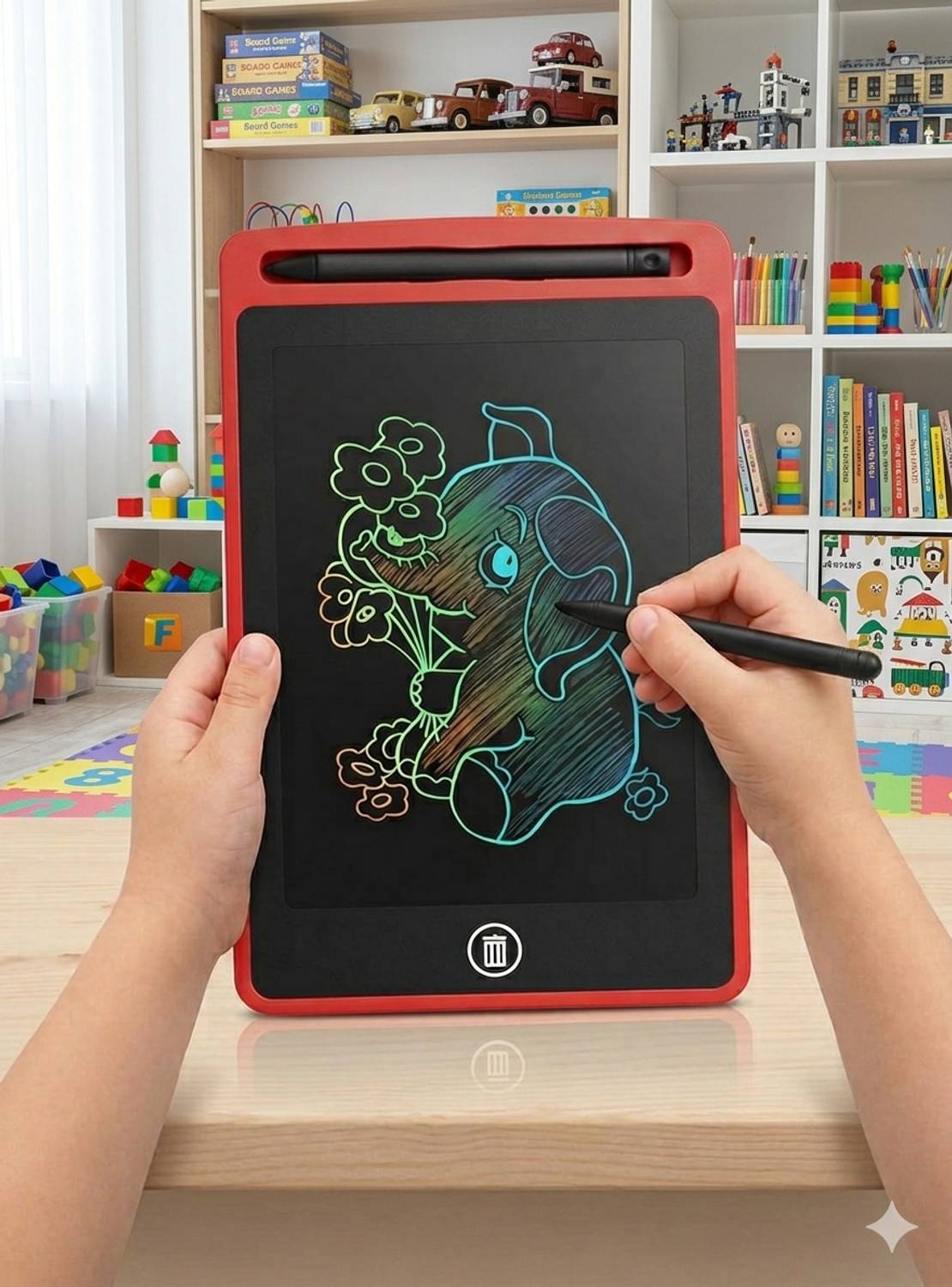 Vicorp Kids Toy lcd writing tablet digital slate drawing pad (Red