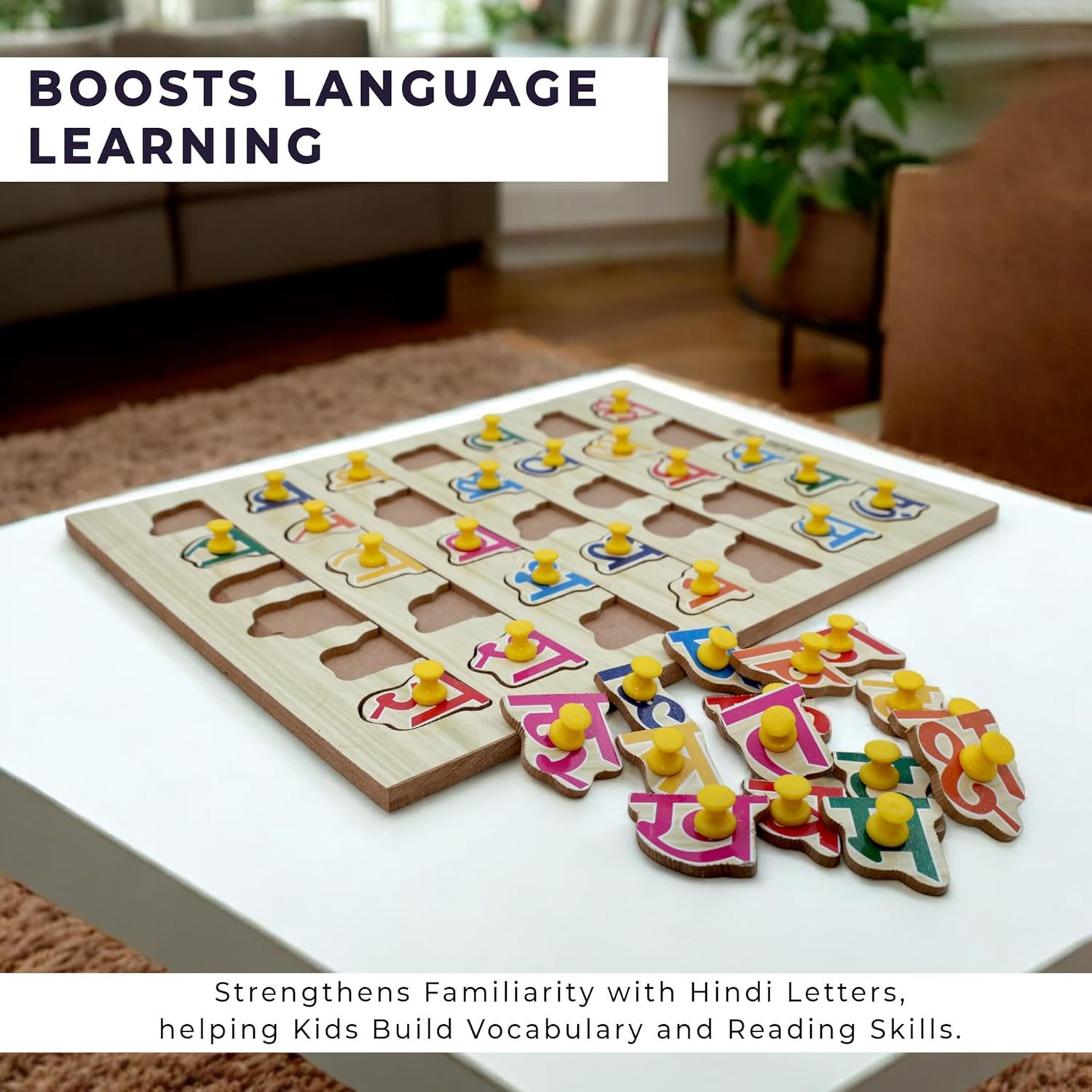 Image of TOYVISION Top Sale Hindi Ka KHA GA Puzzle Board Toy, Learning Educational Board for Kids